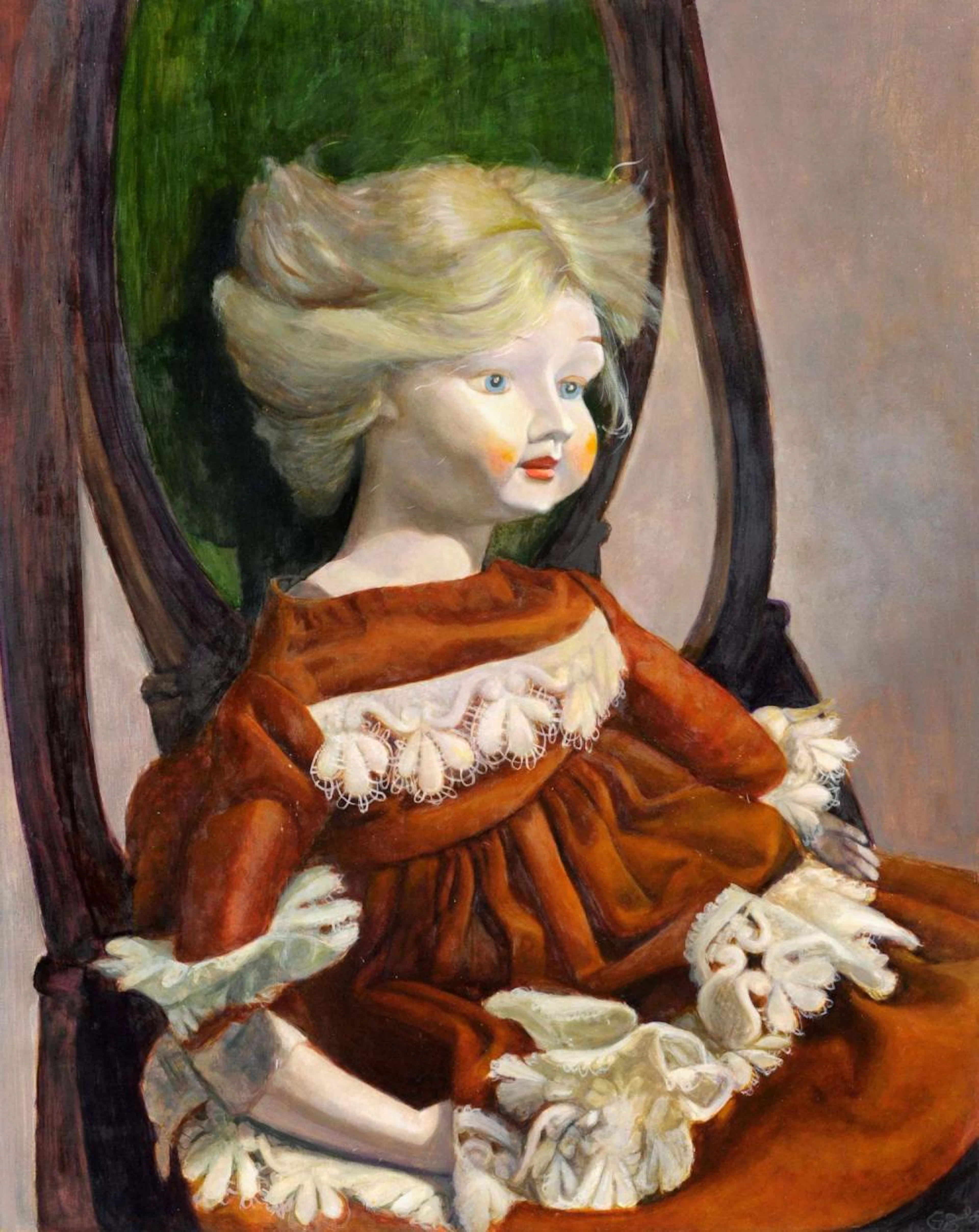Gudrun Bruene "Portraet einer franzoesischen Puppe". 1998.