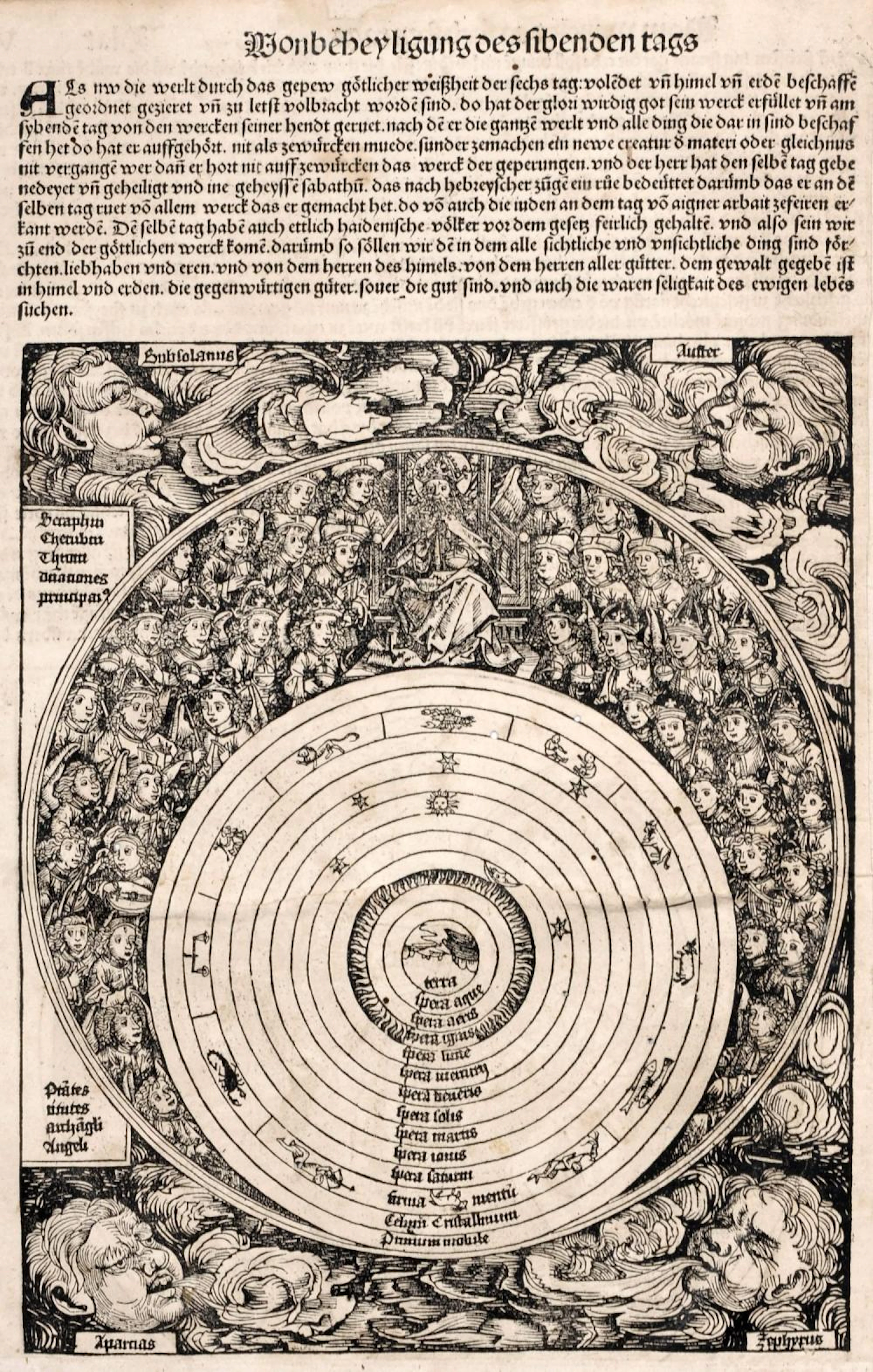 Michael Wolgemut "Der siebente Schoepfungstag". Nach 1493