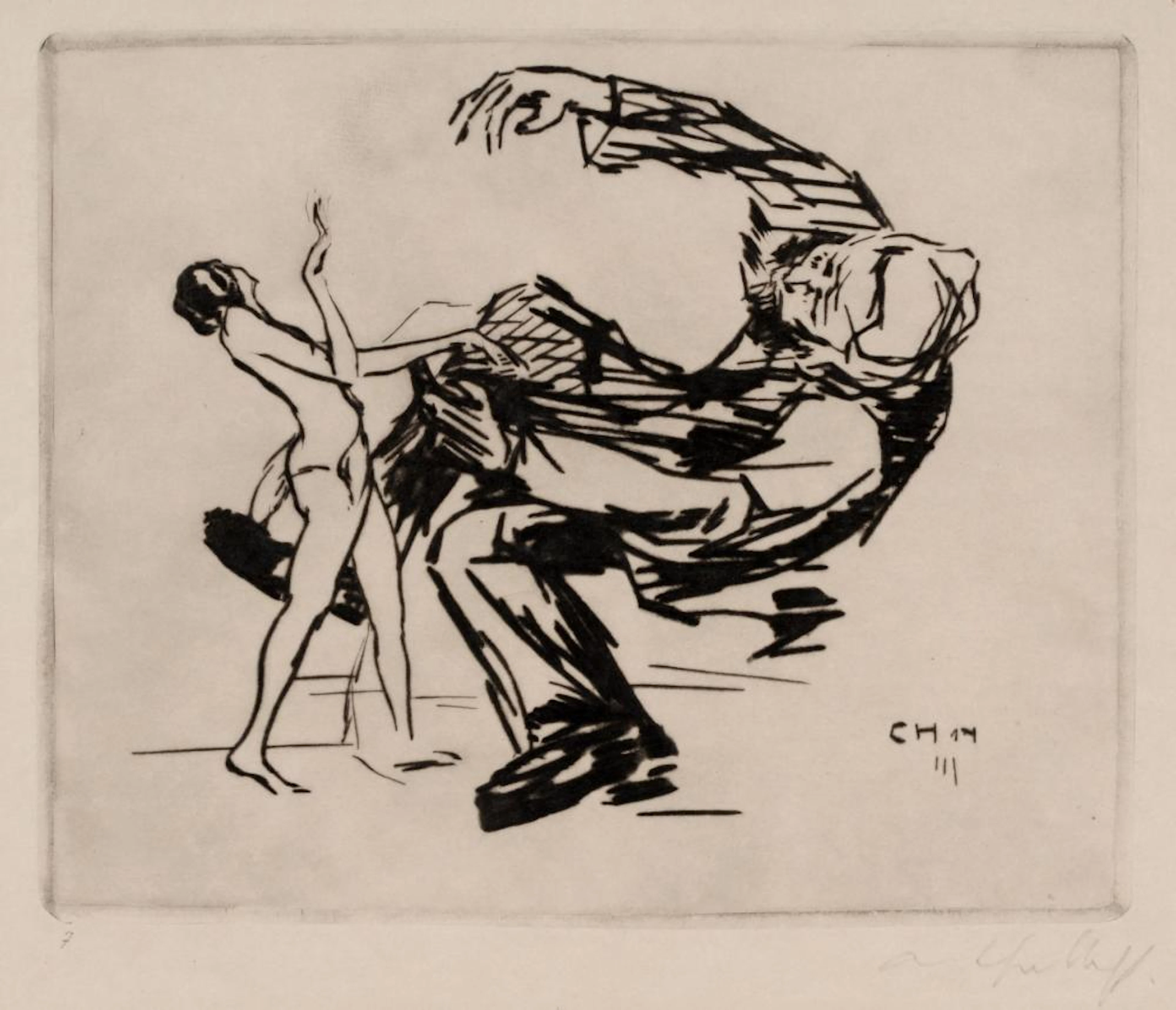 Curt Hasenohr-Hoelloff, Aus "Und Pippa tanzt" (zu Gerhard Hauptmann). 1914.