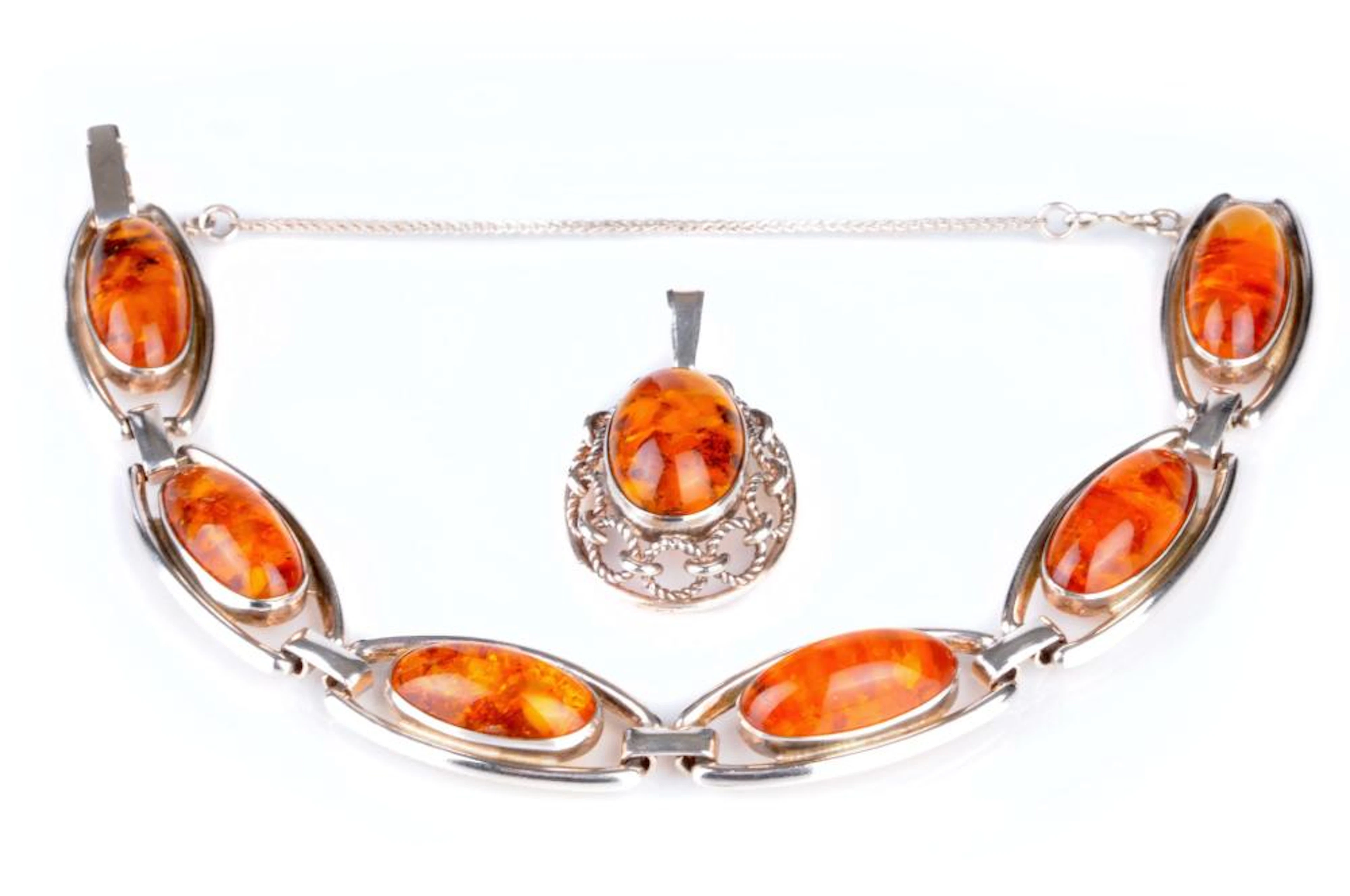 Bernsteinarmband und Bernsteincollieranhänger