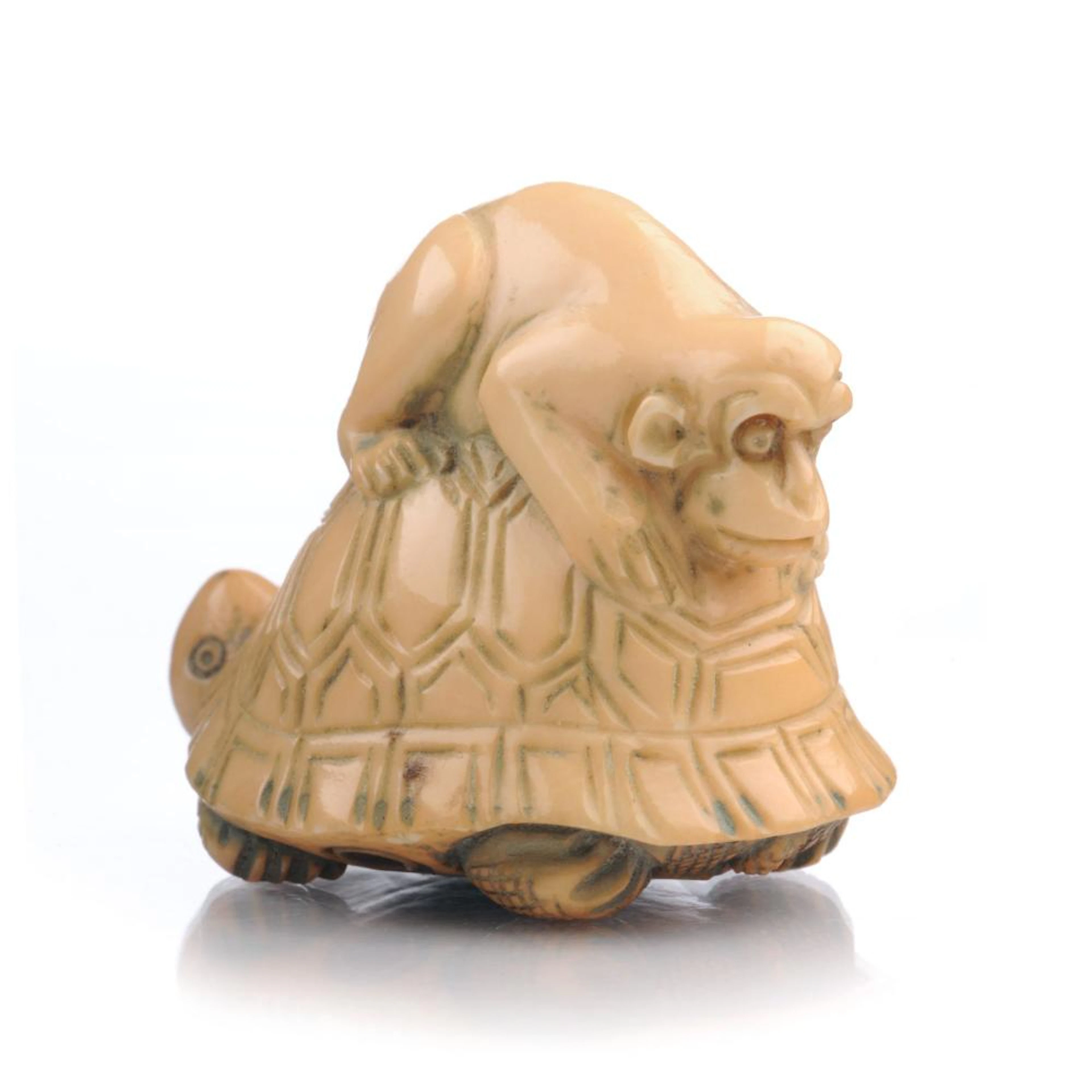 Katabori-Netsuke eines Affen