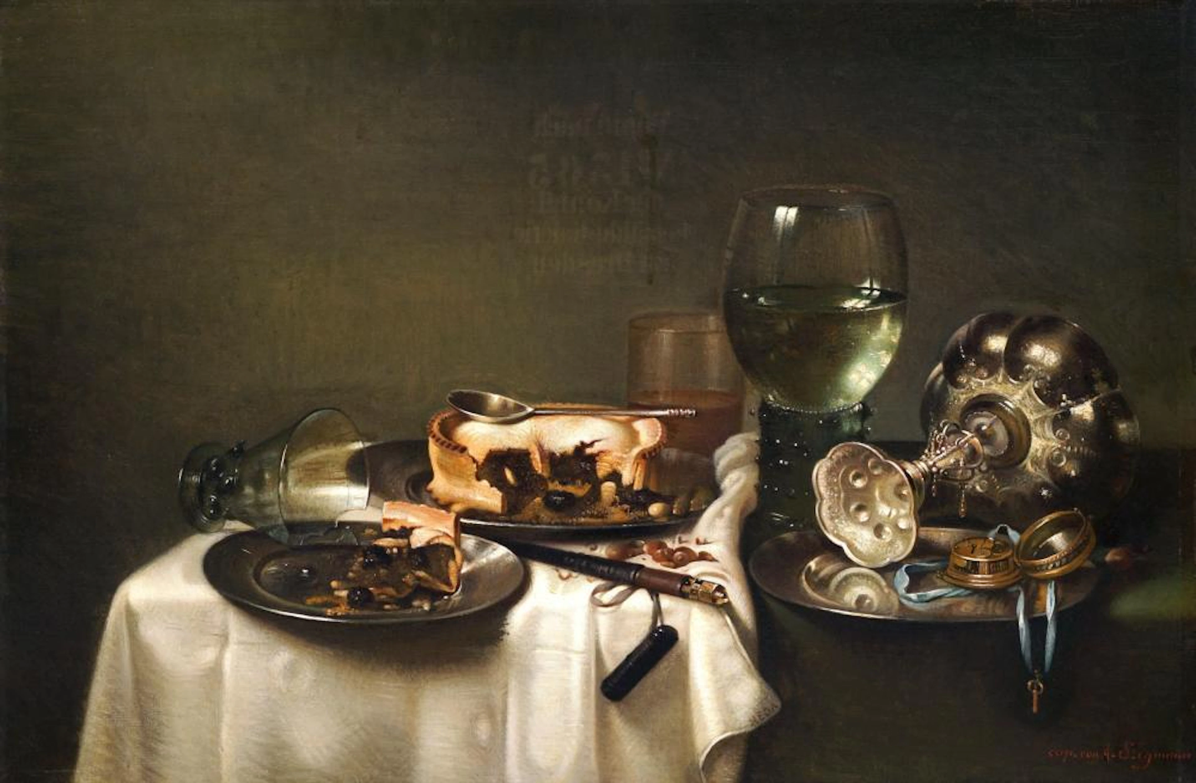 Willem Claesz Heda (Kopie von August Stegmann) "Ein...
