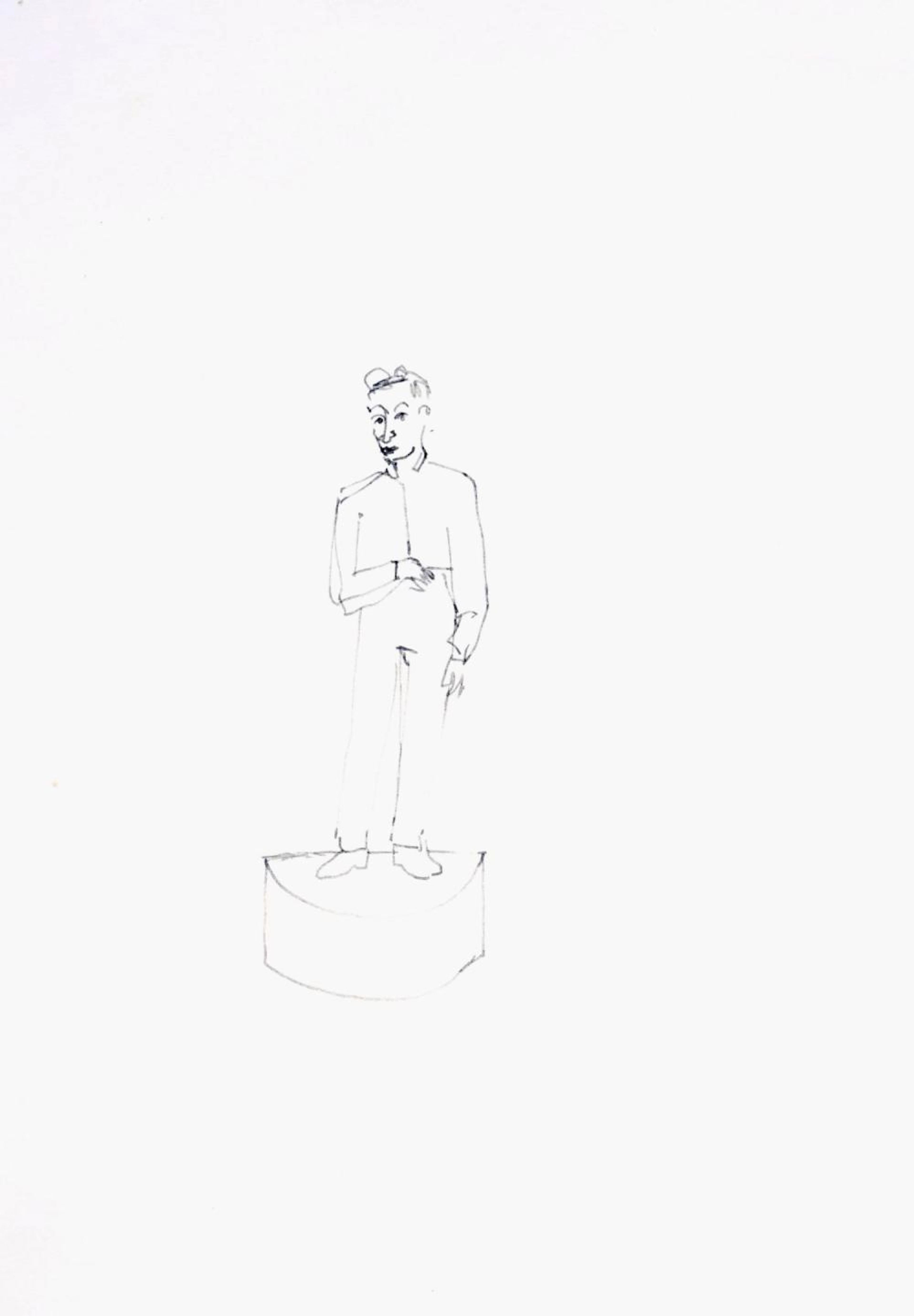 Stephan Balkenhol, Figur auf Podest. 2000.
