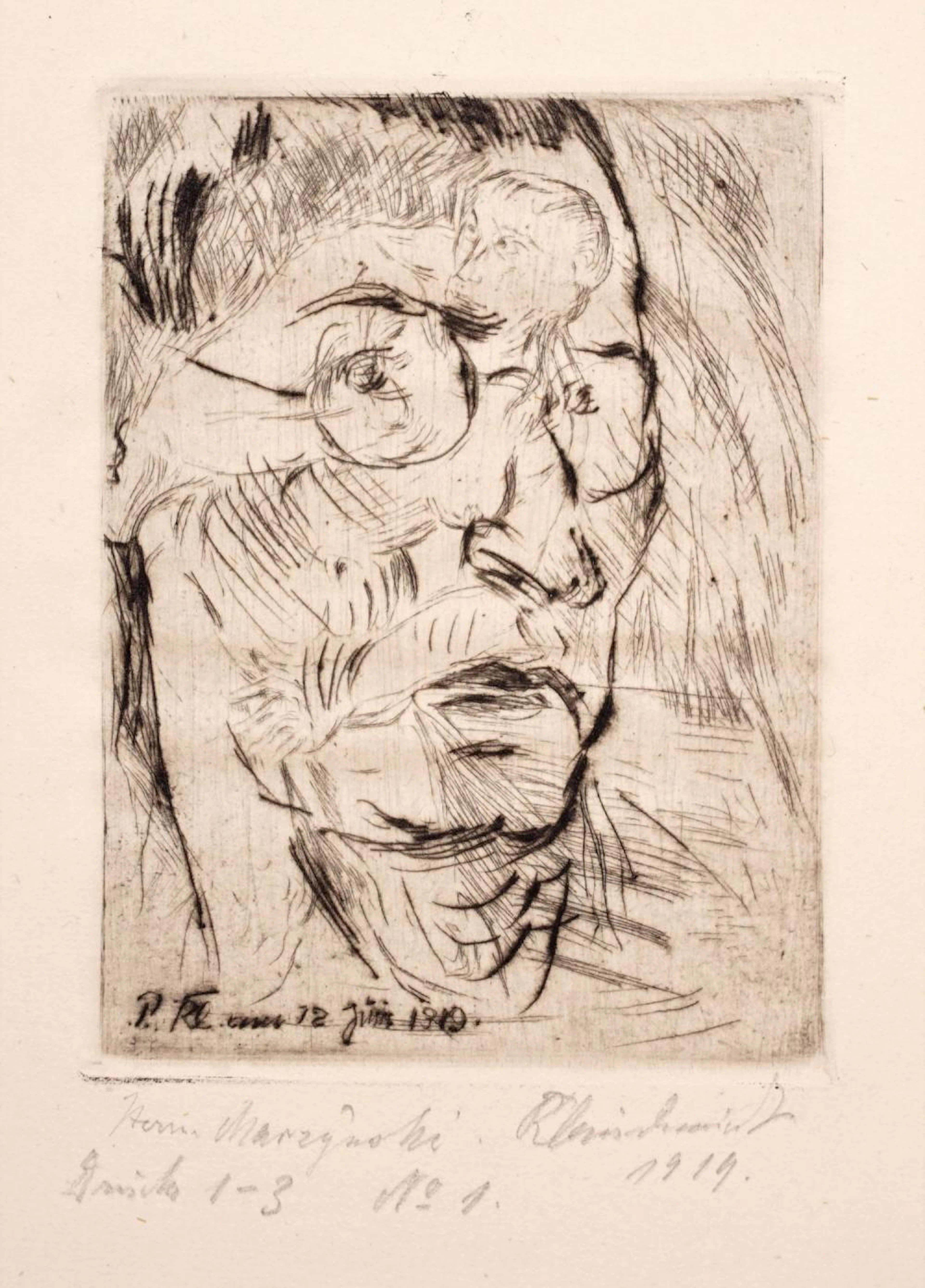 Paul Kleinschmidt, Selbstbildnis. 1919.