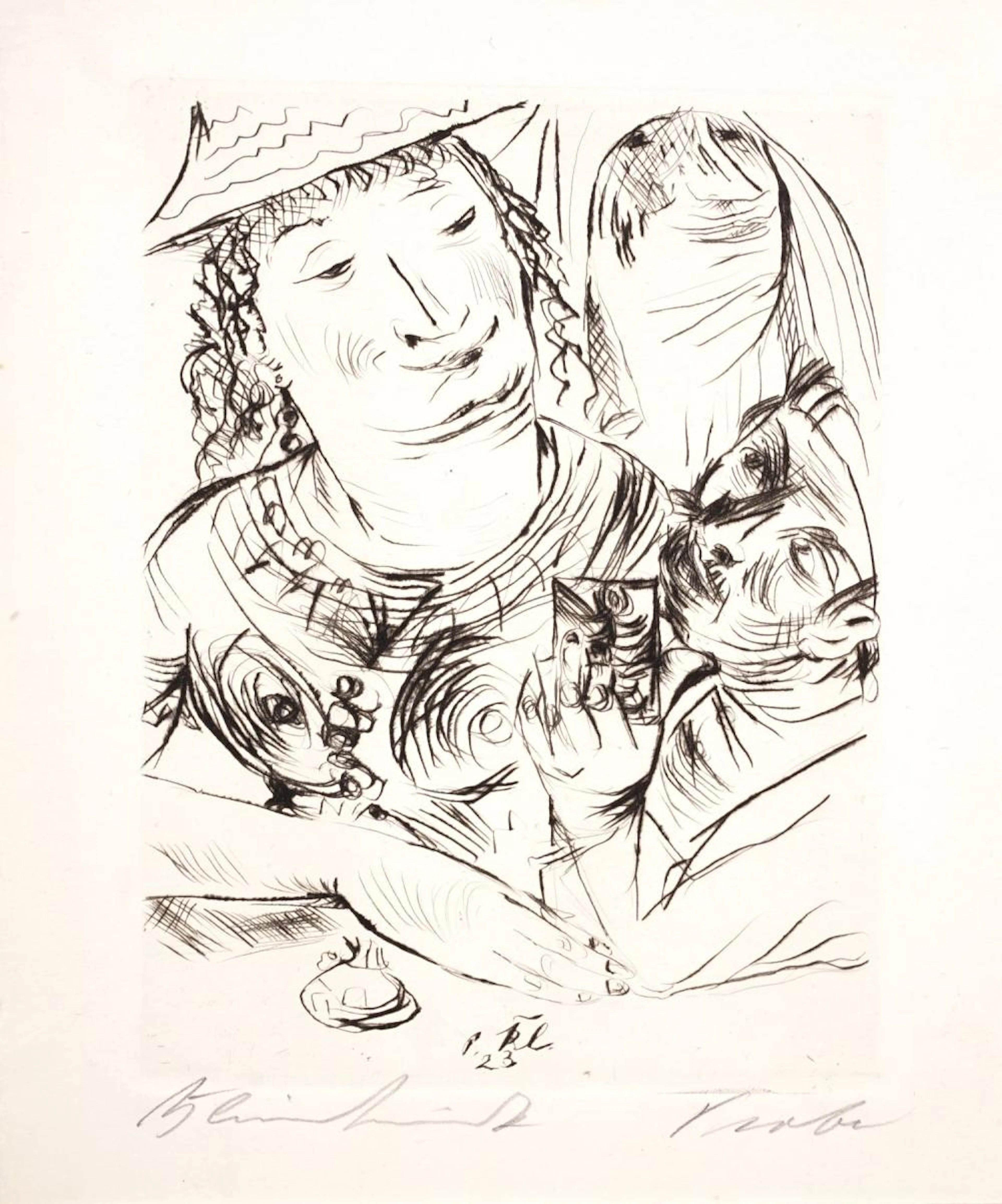Paul Kleinschmidt, Beim Kartenleger. 1923.