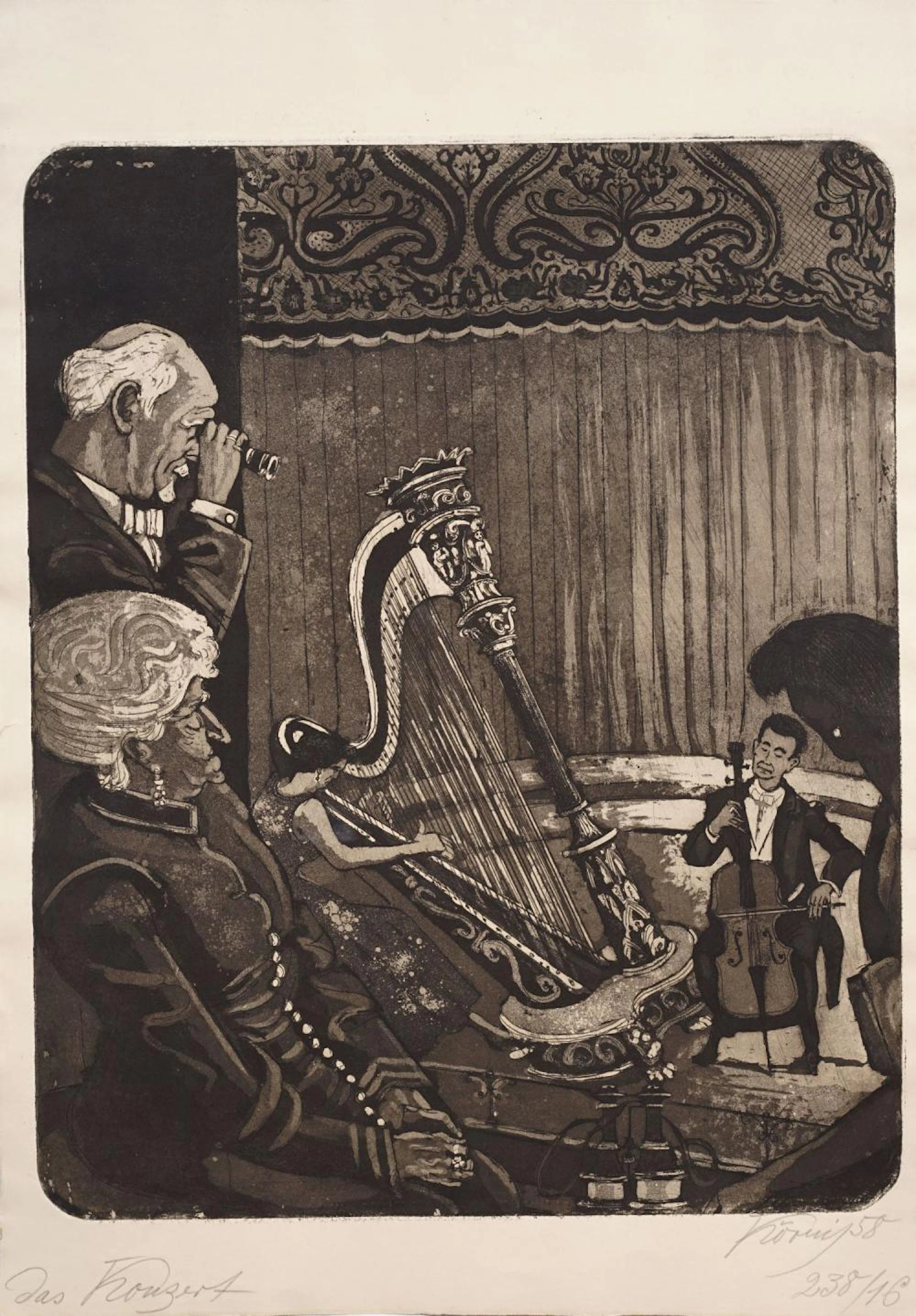 Hans Körnig "Das Konzert". 1958.