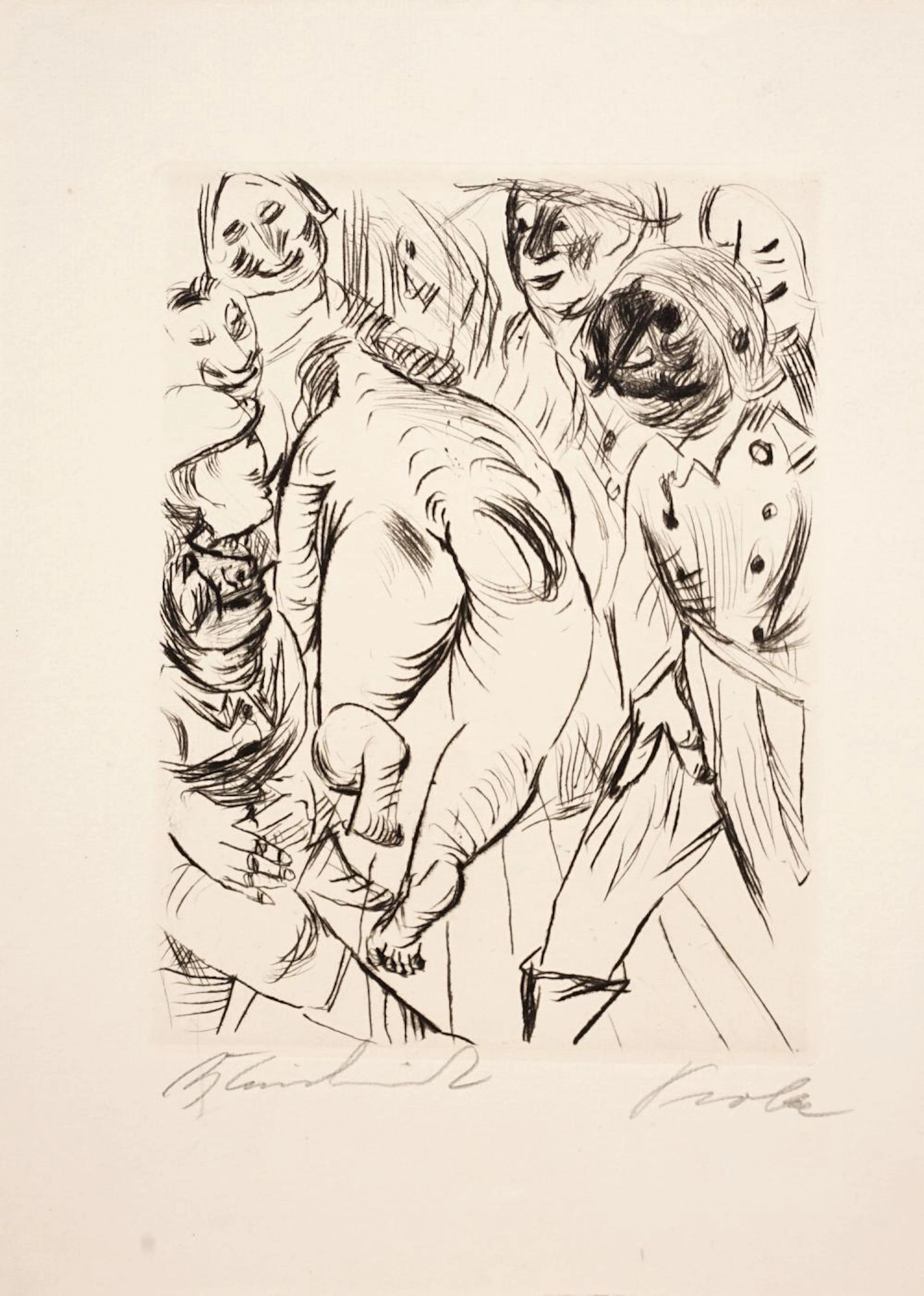 Paul Kleinschmidt, "Die Gaffer". 1920''s.