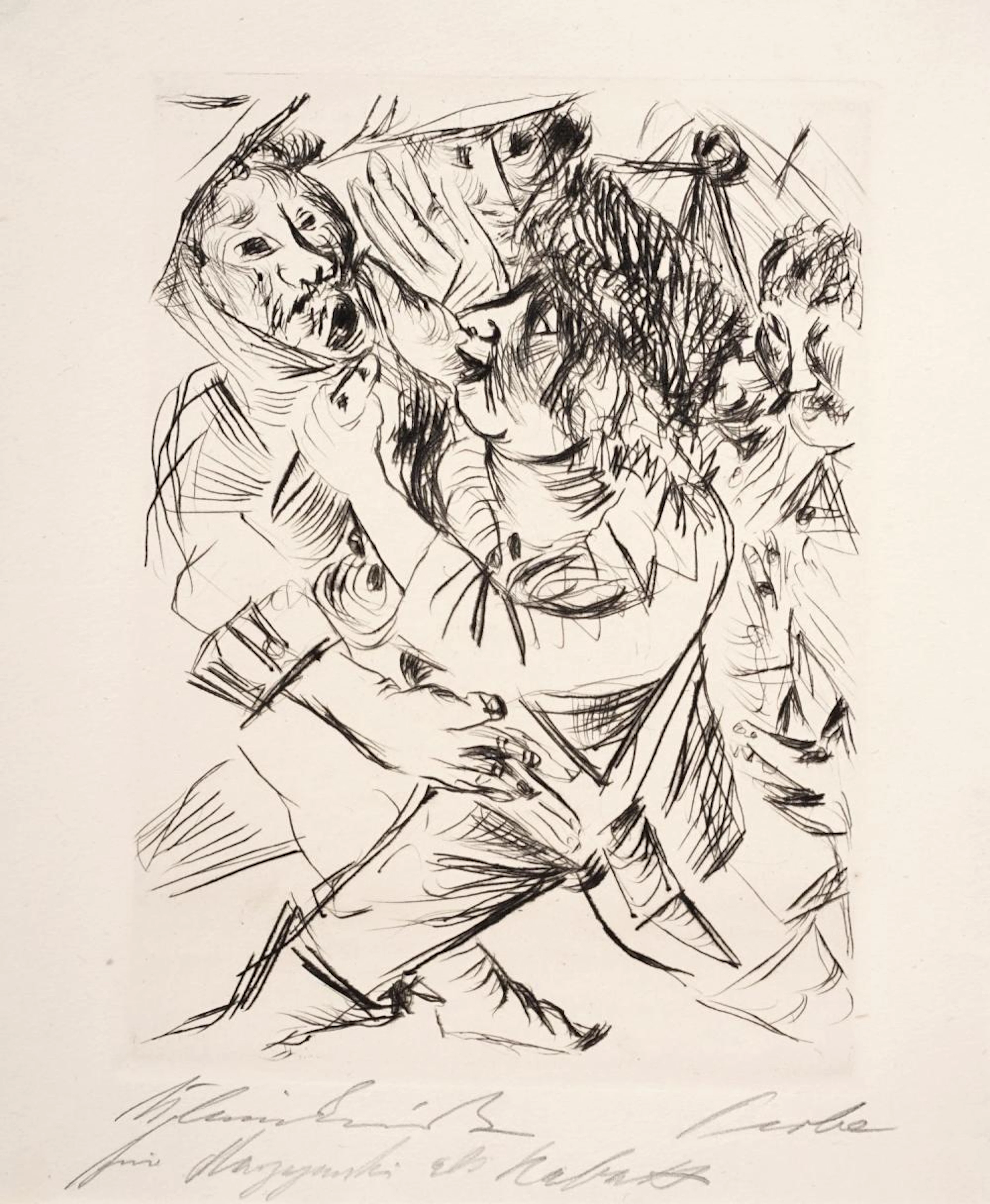 Paul Kleinschmidt, Streitende Männer. 1920''s.