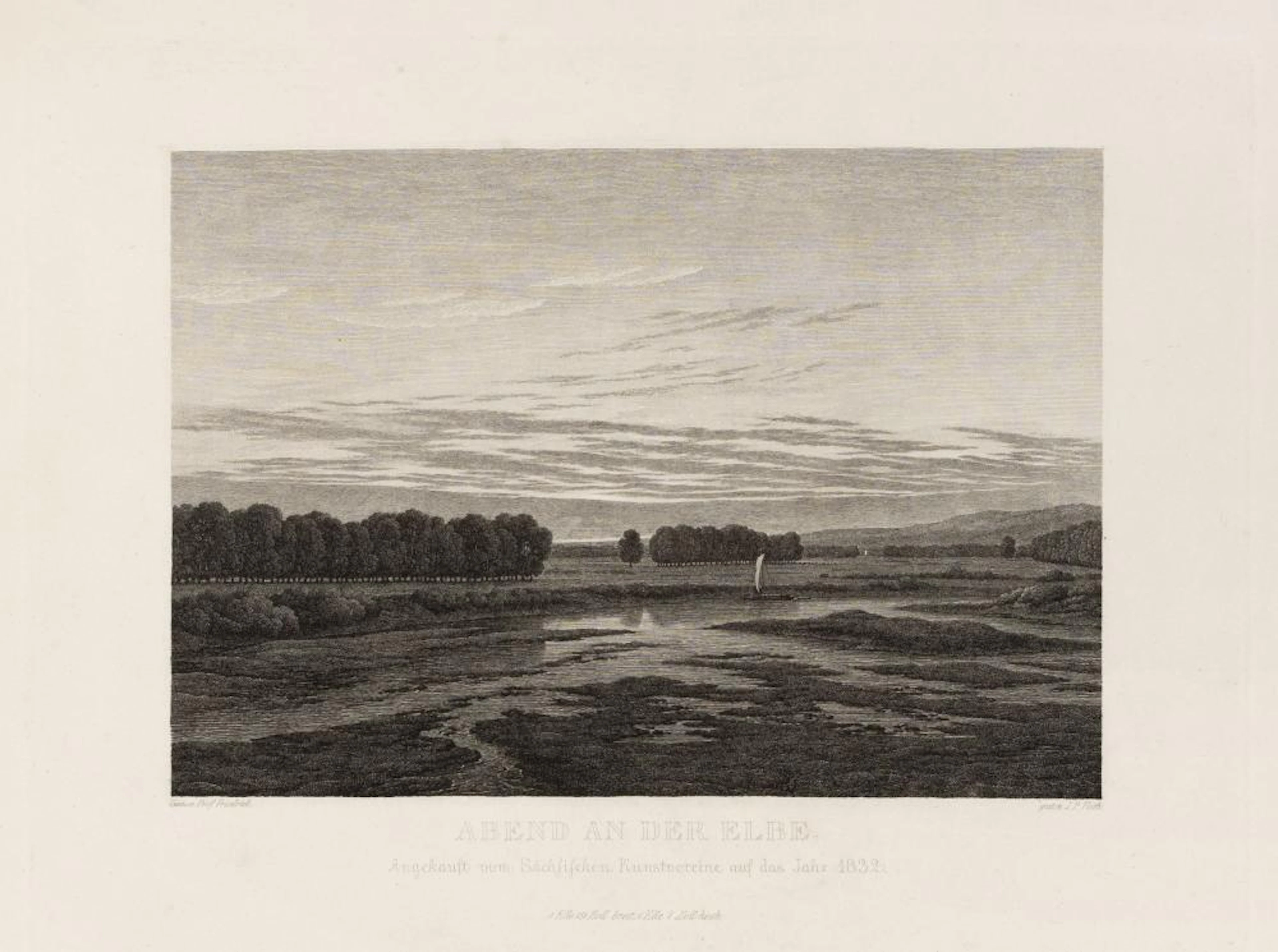 Caspar David Friedrich (gestochen von Johann Philipp...