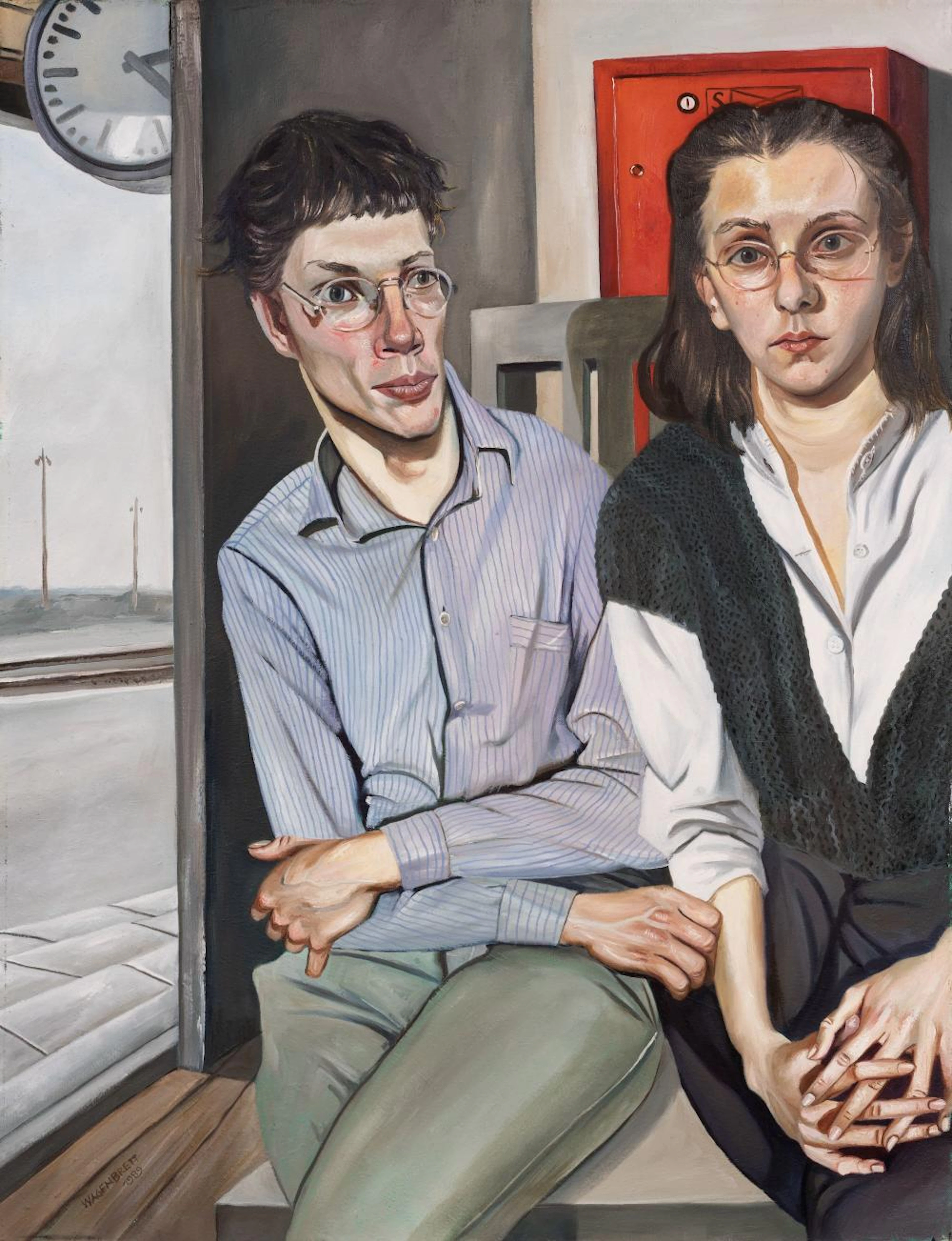 orbert Wagenbrett "Im Wartesaal". 1989.