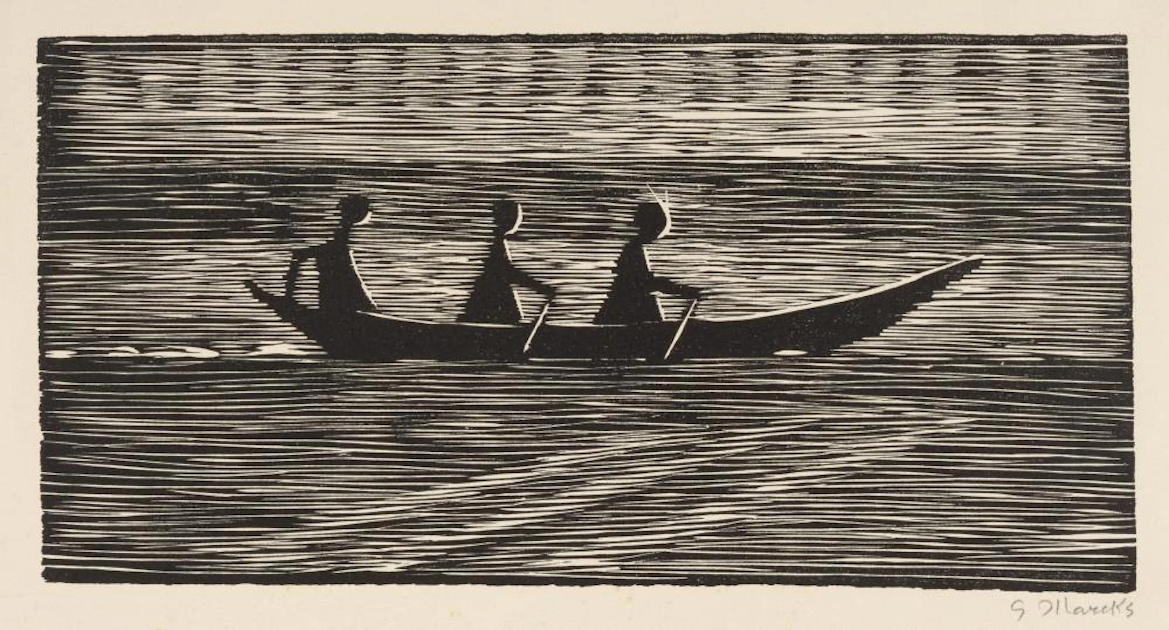 Gerhard Marcks "Ruderboot". 1962.