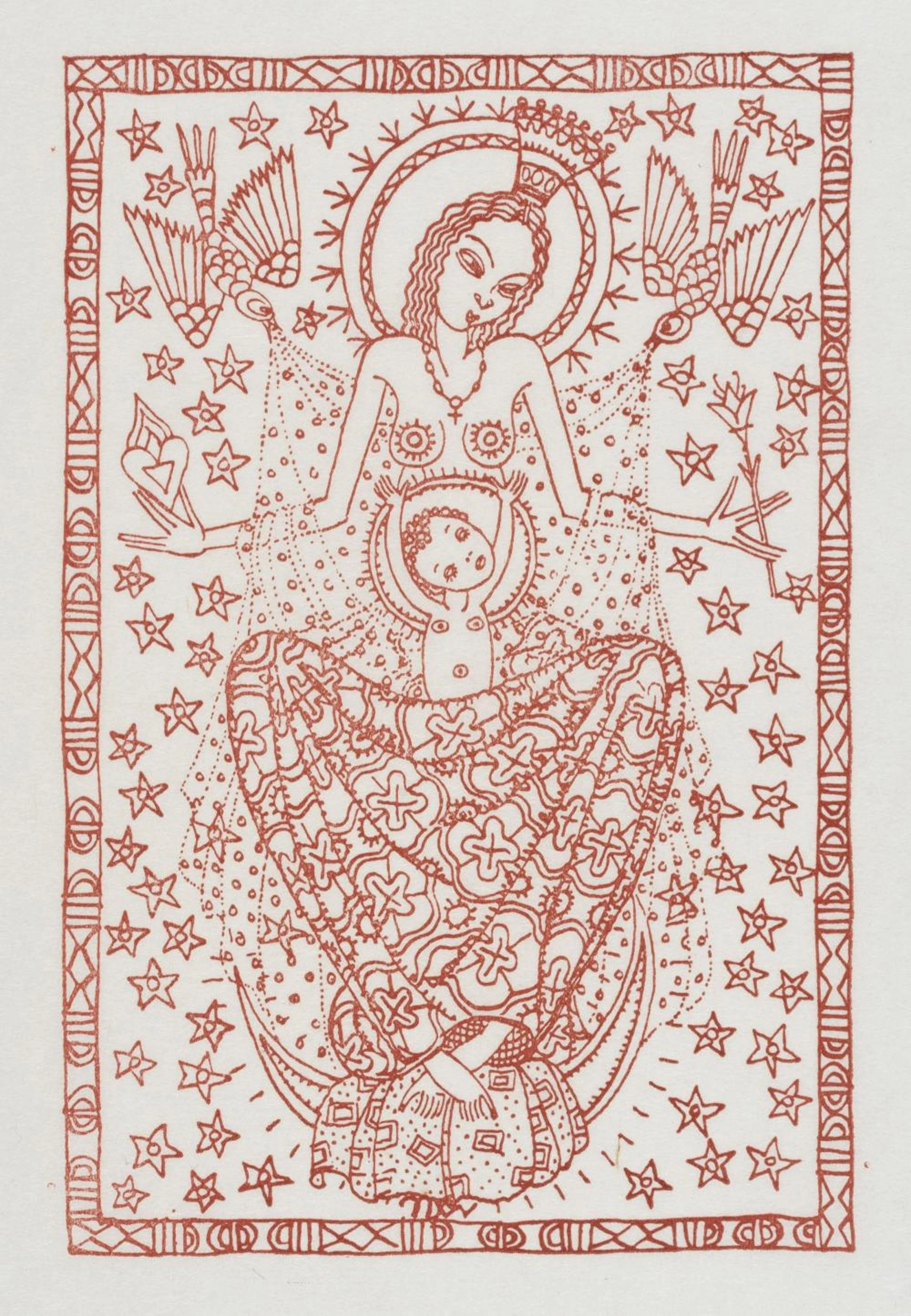 Elfriede Lohse-Wächtler "Maria (Böhmische Madonna)". 1918.