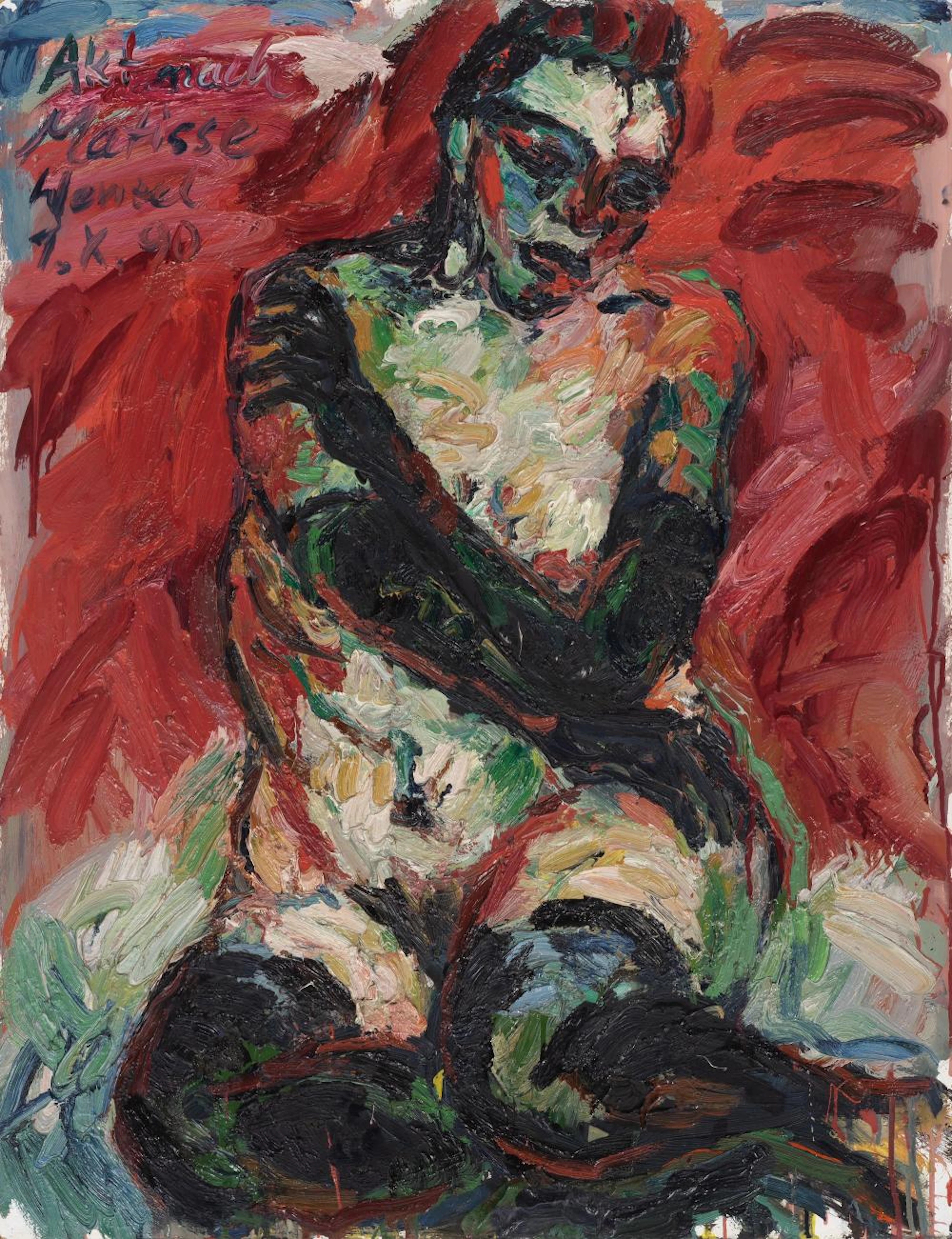 Jürgen Wenzel "Akt nach Matisse" (II. Fassung). 1990.