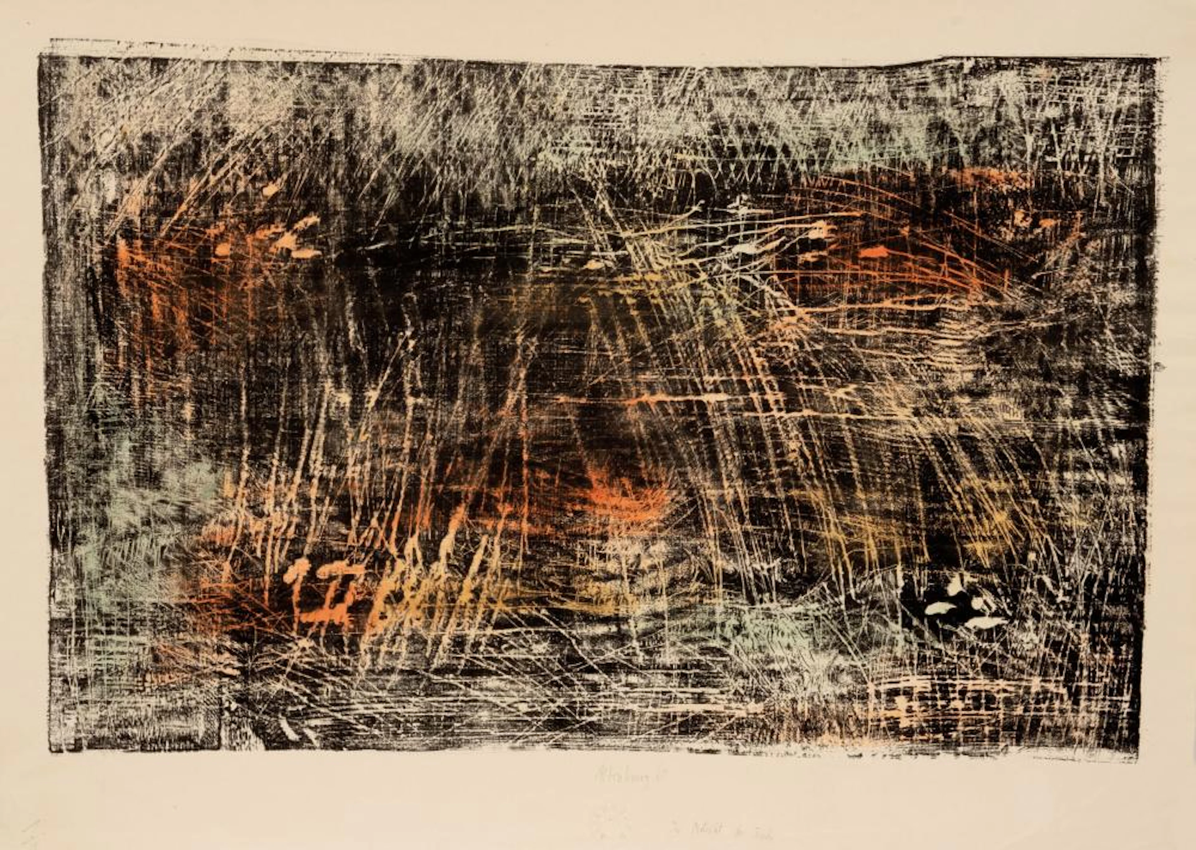 Gerhard Altenbourg "Im Distrikt der Teiche". 1960.