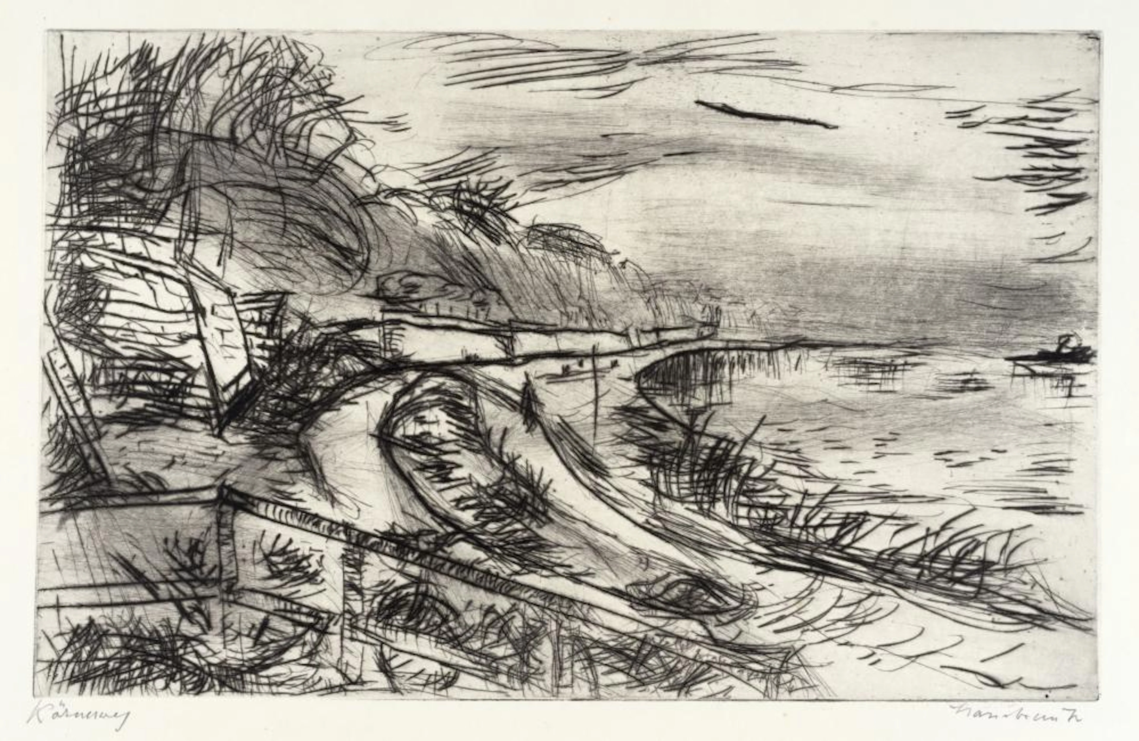 Ernst Hassebrauk "Elbe bei Antons" / "Loschwitzer Hafen im Winter" / "Körnerweg"
