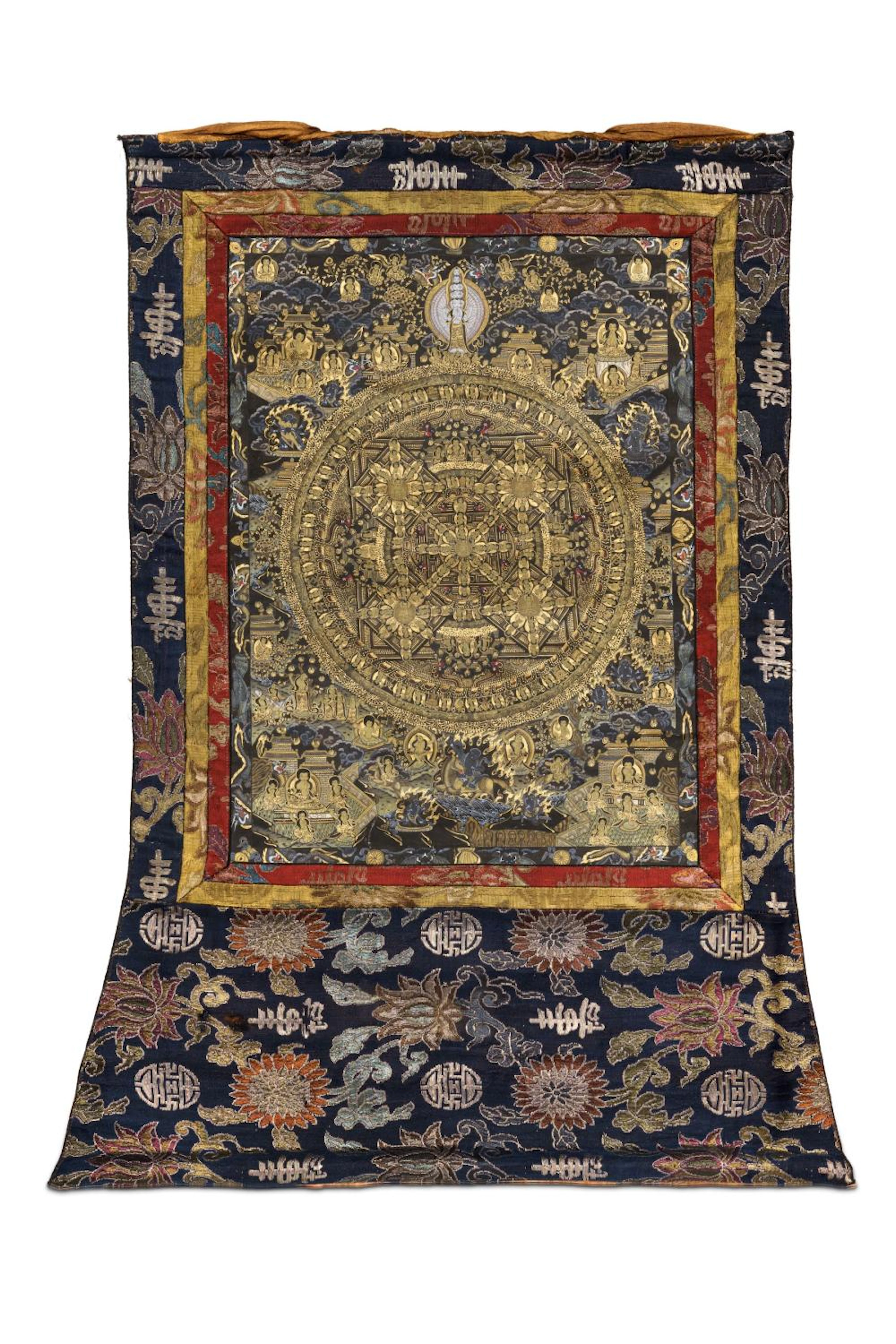 Buddha Mandala Thangka. Wohl Tibet. 20th cent.