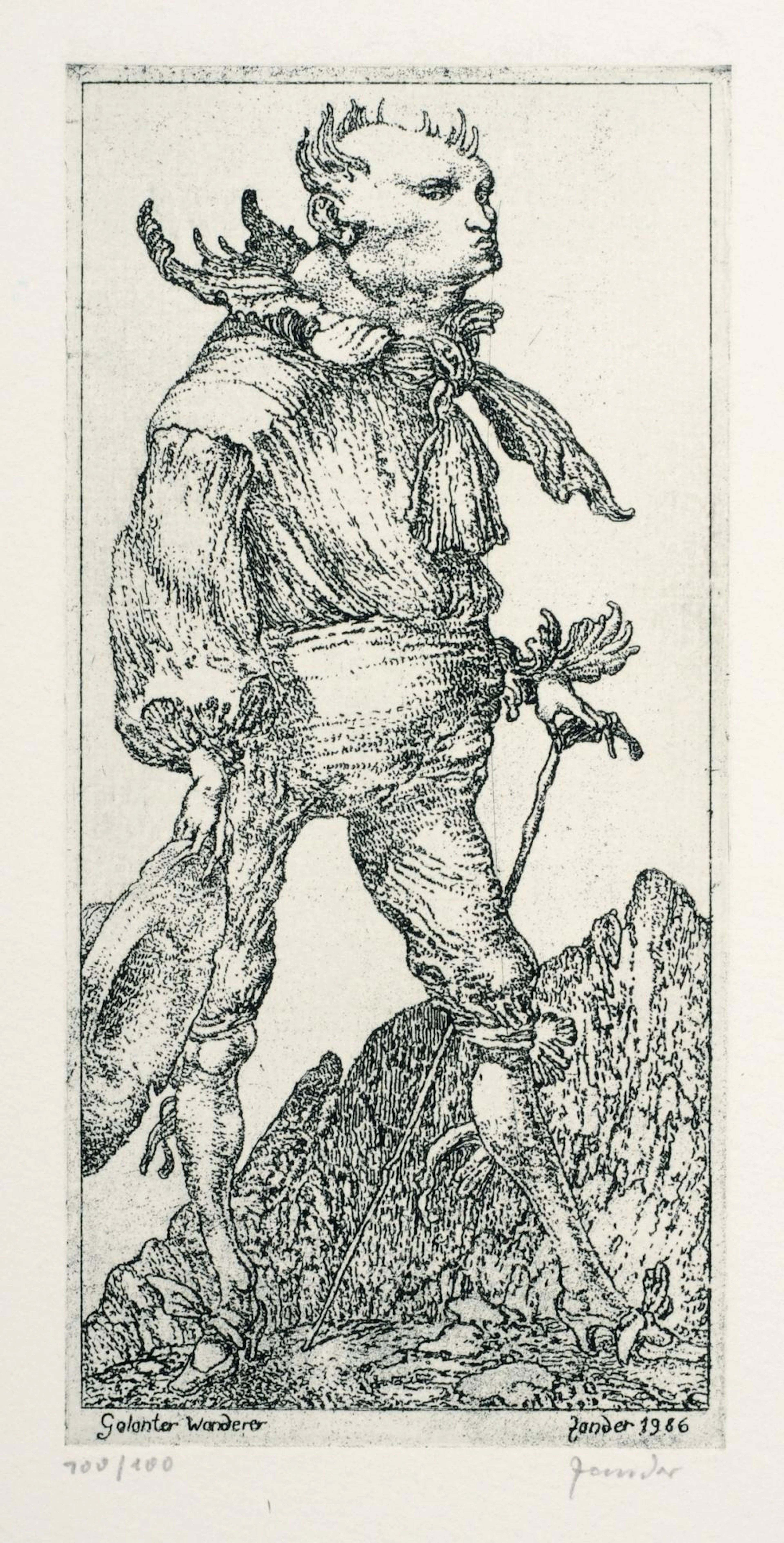 Heinz Zander "Galanter Wanderer". 1986.