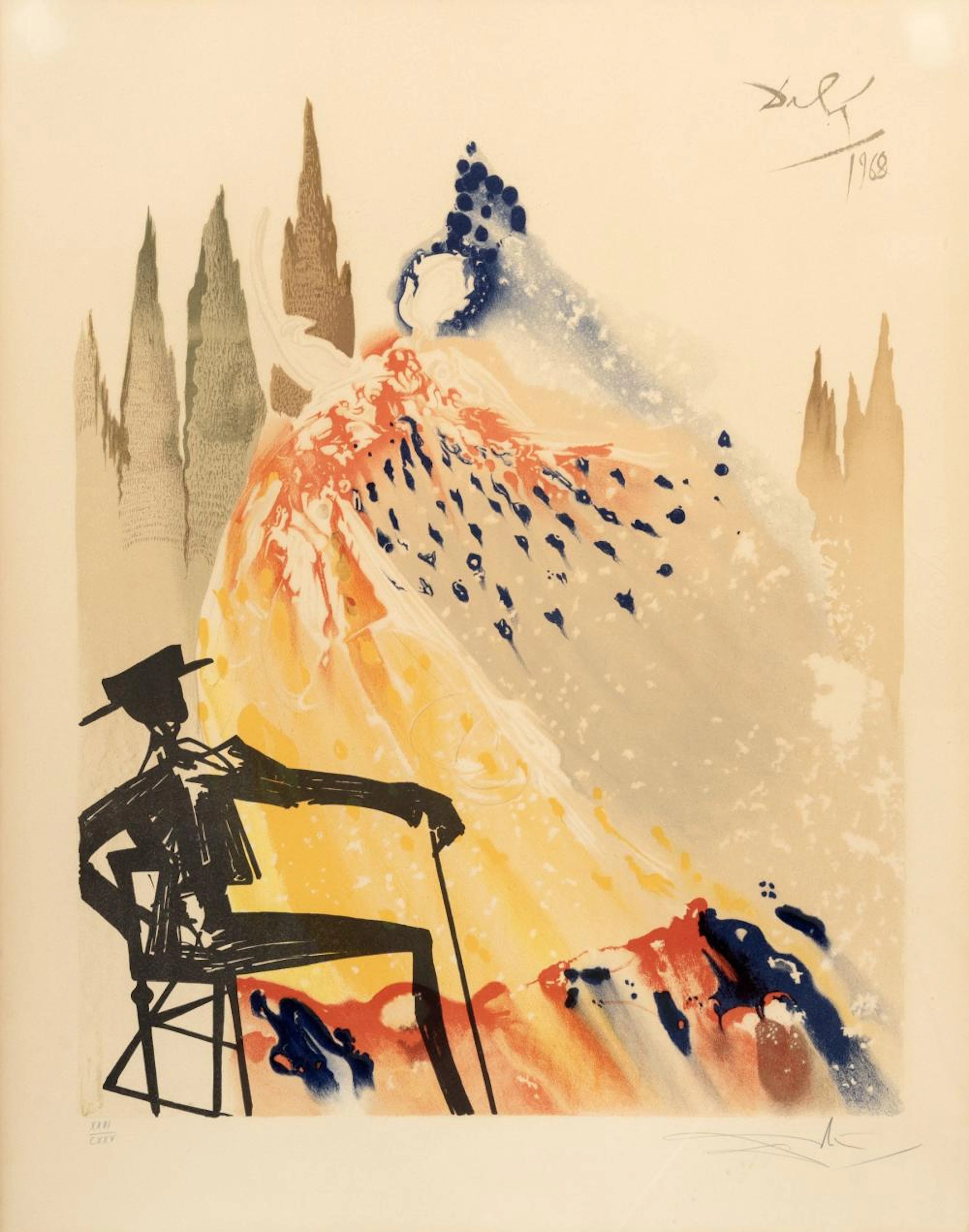 Salvador Dalí "Die Liebe ist wie eine Zigeunerin". 1968.