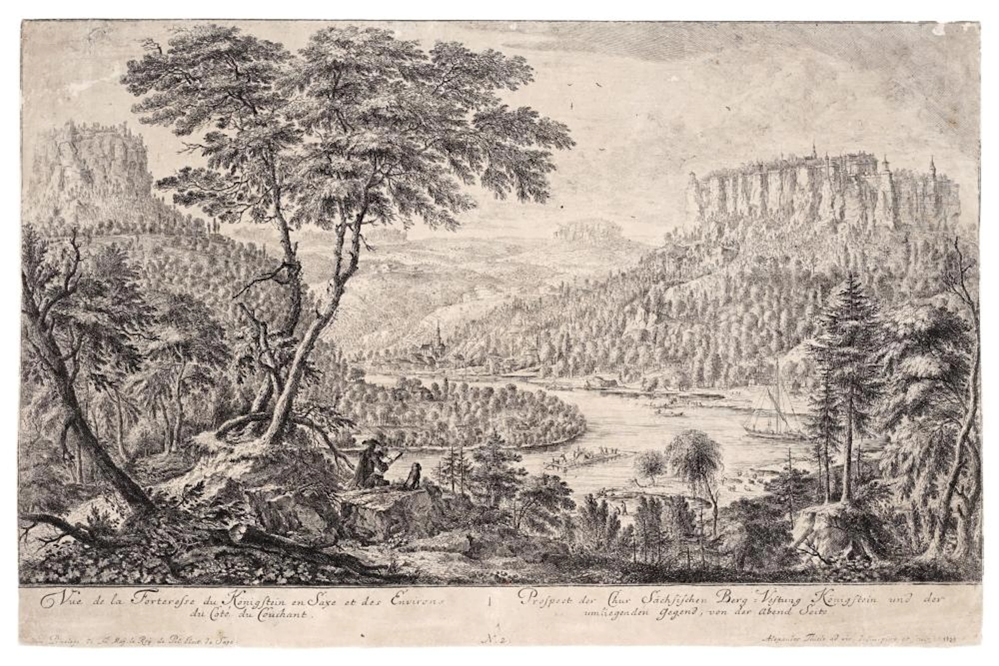 Johann Alexander Thiele "Vue de la Forteresse du...
