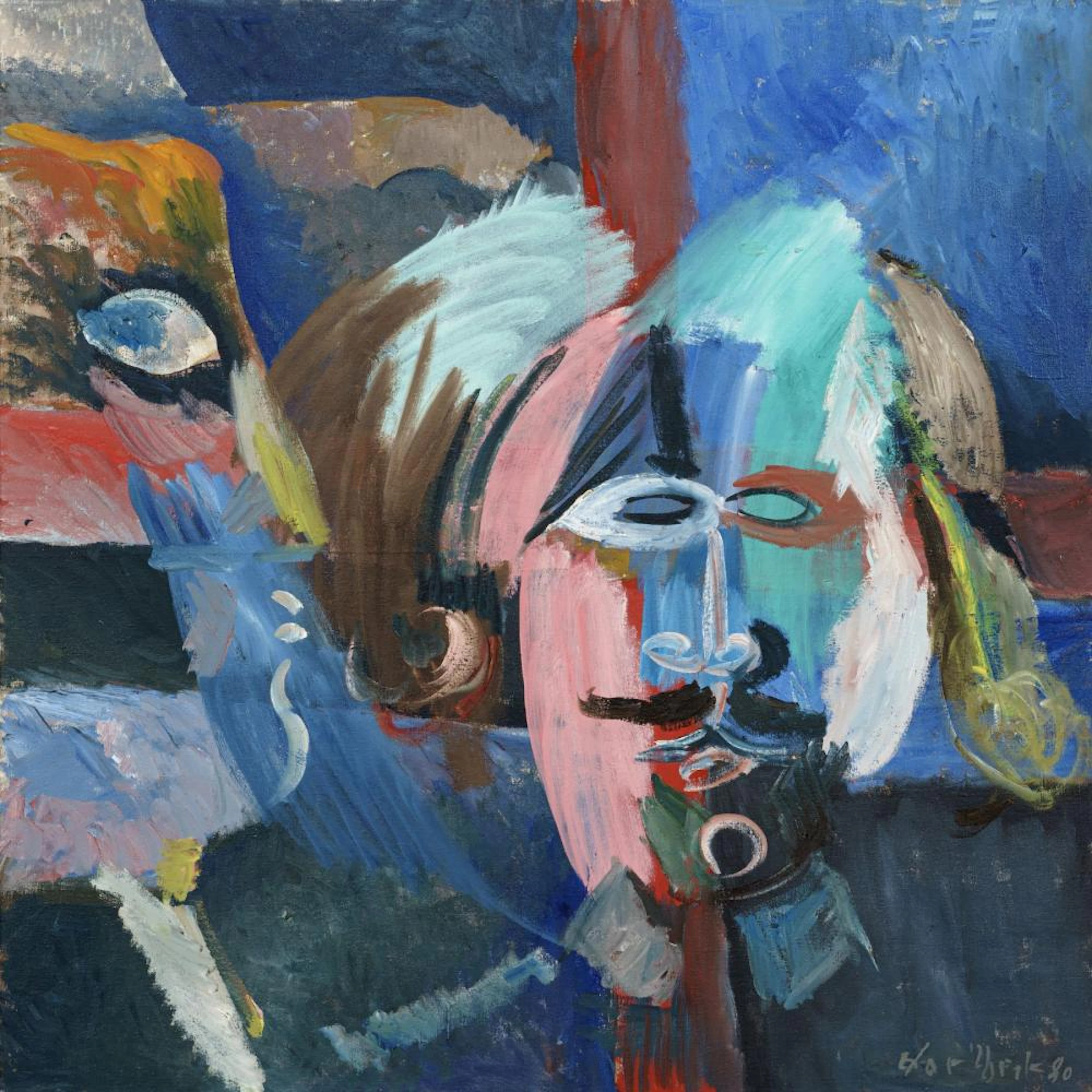 Günter Horlbeck "Rembrandt als Bühnenfigur". 1980.