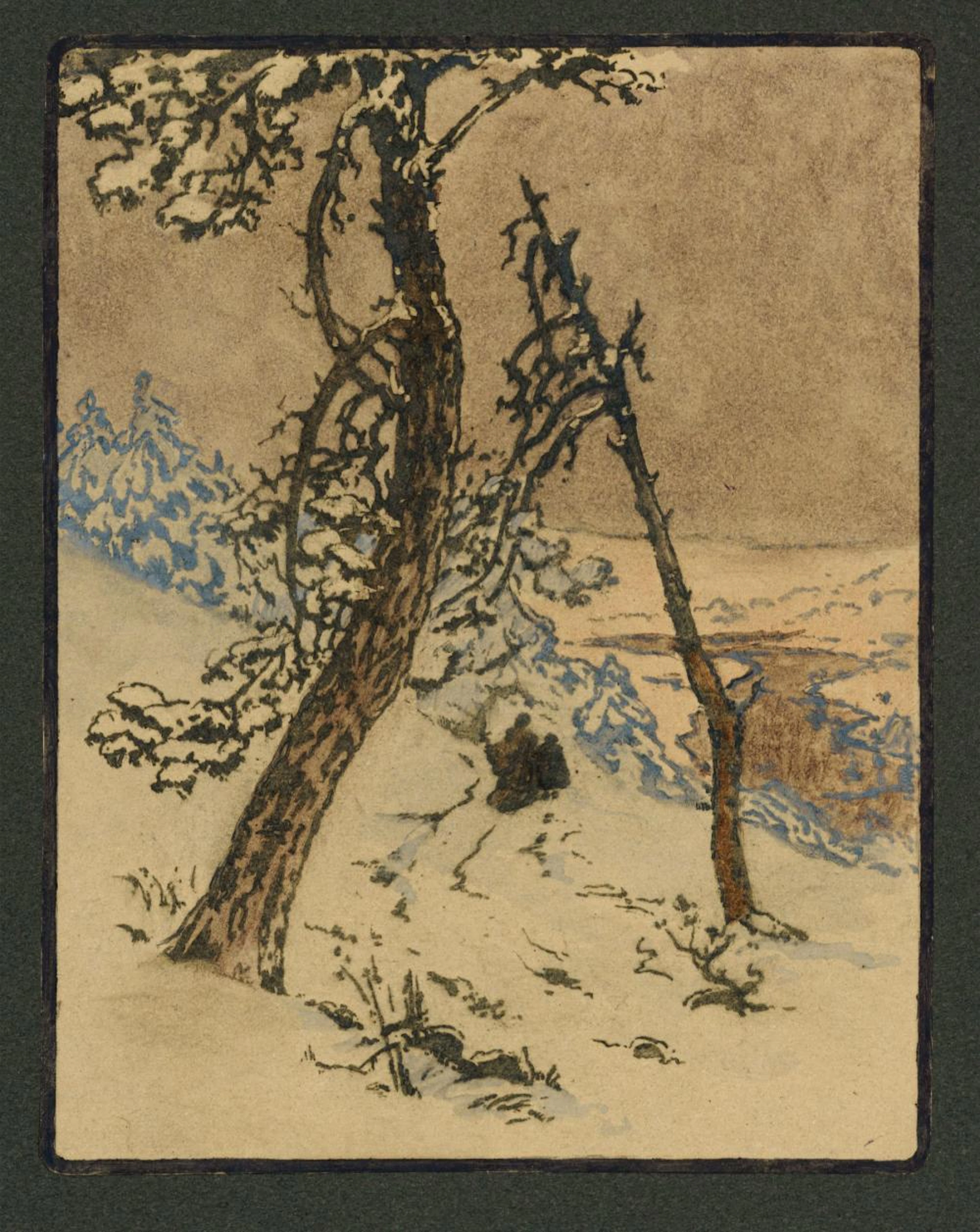 Pierre Waidmann, Vier Landschaftsdarstellungen. Wohl 1910''s