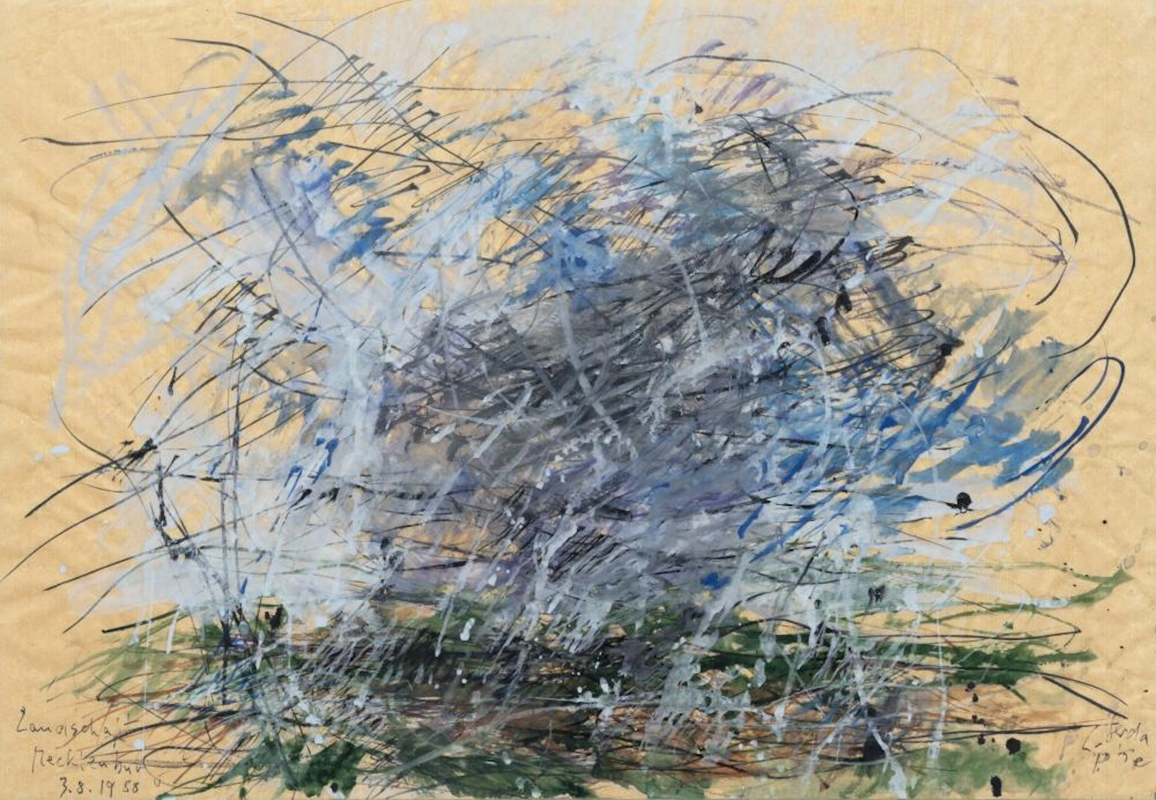 Gerda Lepke "Landschaft Mecklenburg". 1988.