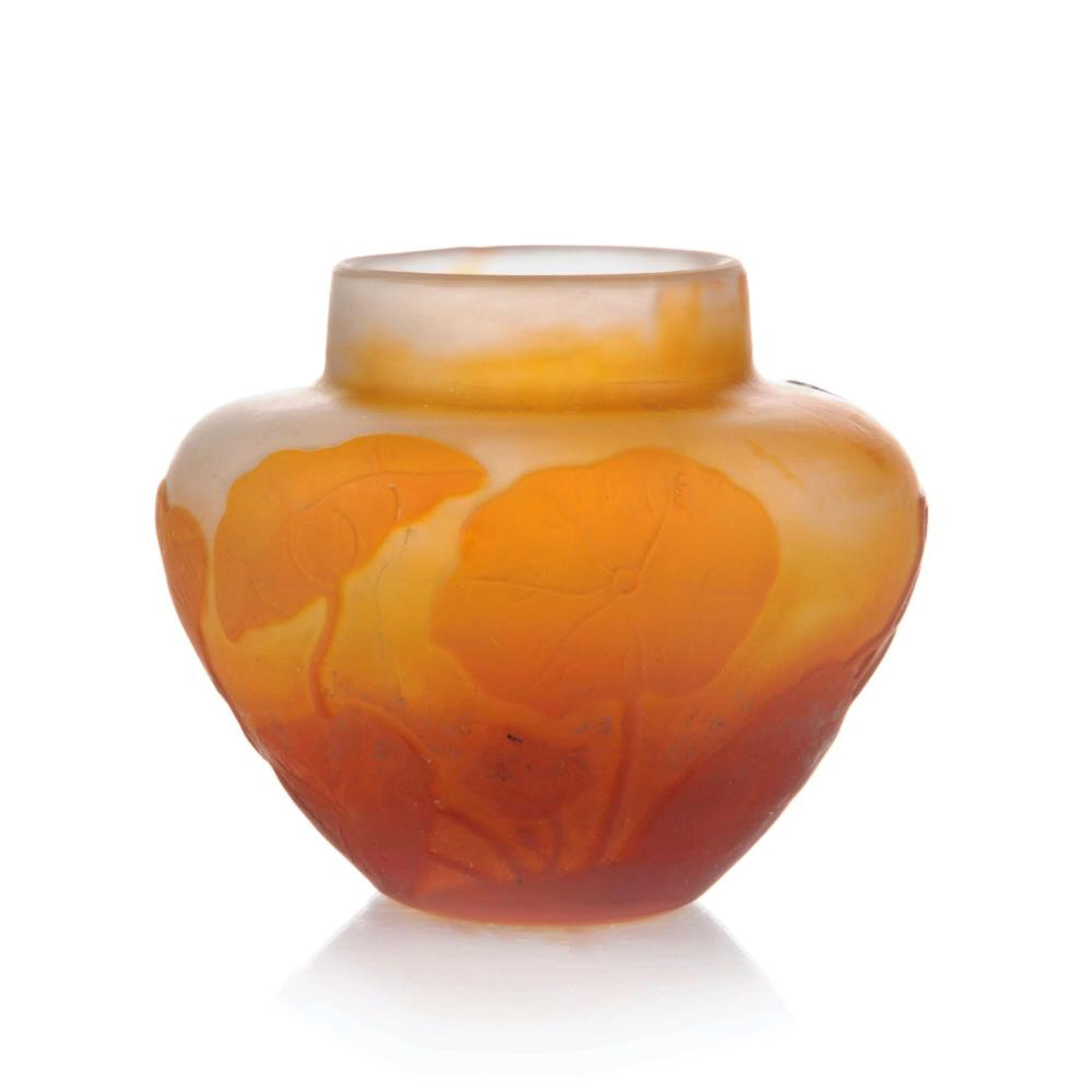 Vase "Capucines". Émile Gallé, Nancy, Frankreich. Wohl um 1905? 1906.