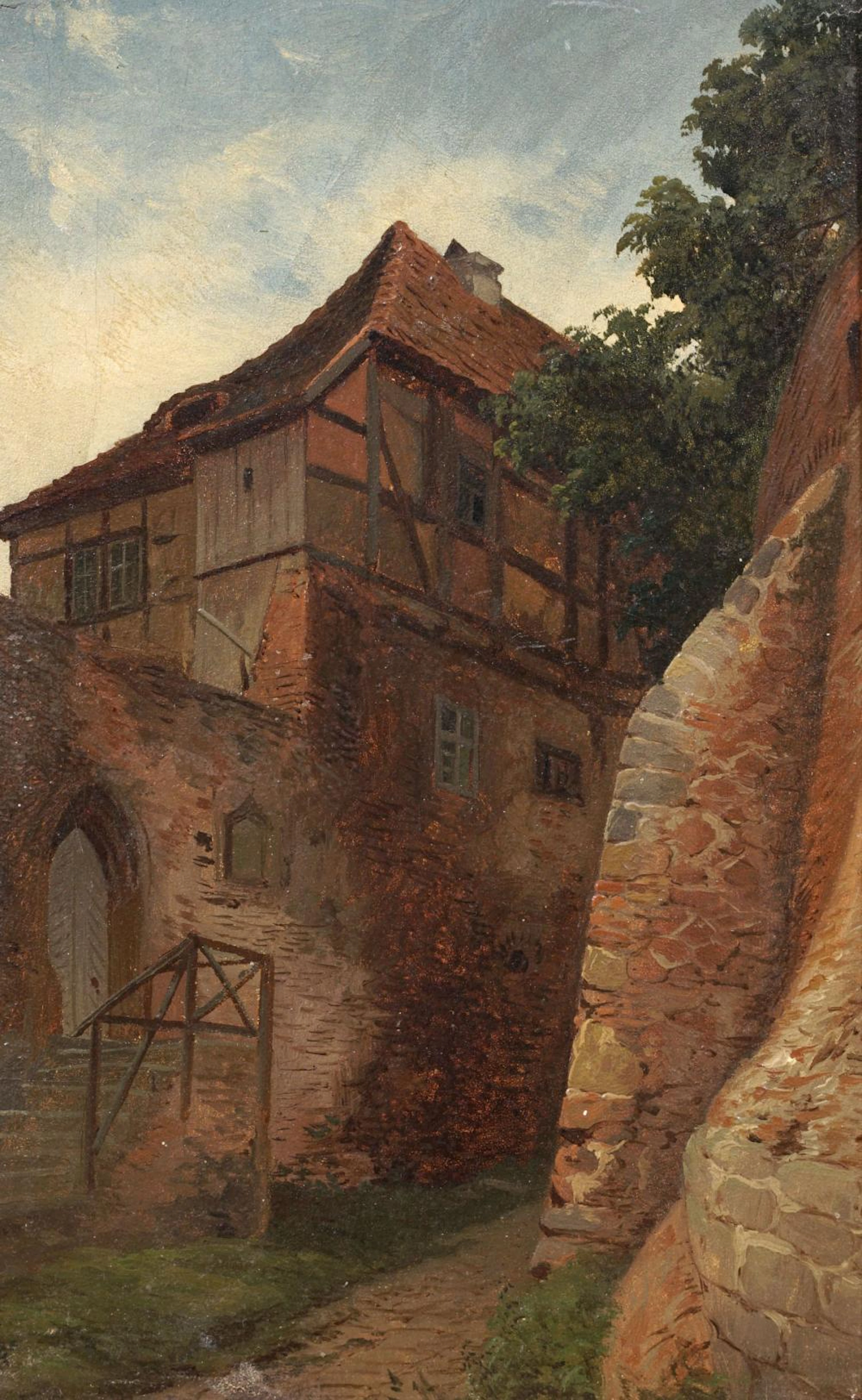 Friedrich Moritz Wendler, Burgenstück. Wohl um 1860/ 1870.