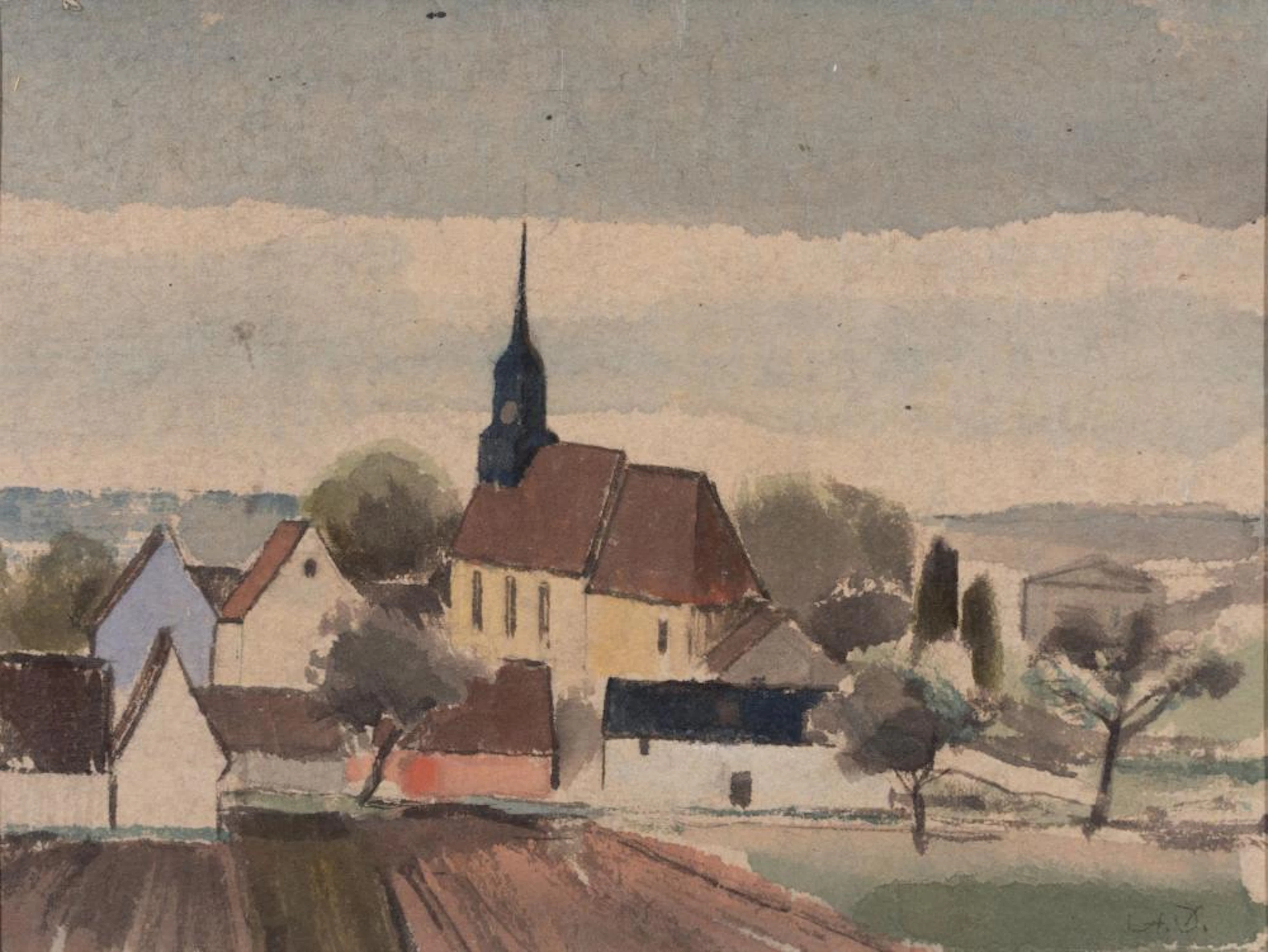Arno Drescher, Fünf sächsische Ansichten. Wohl 1910''s