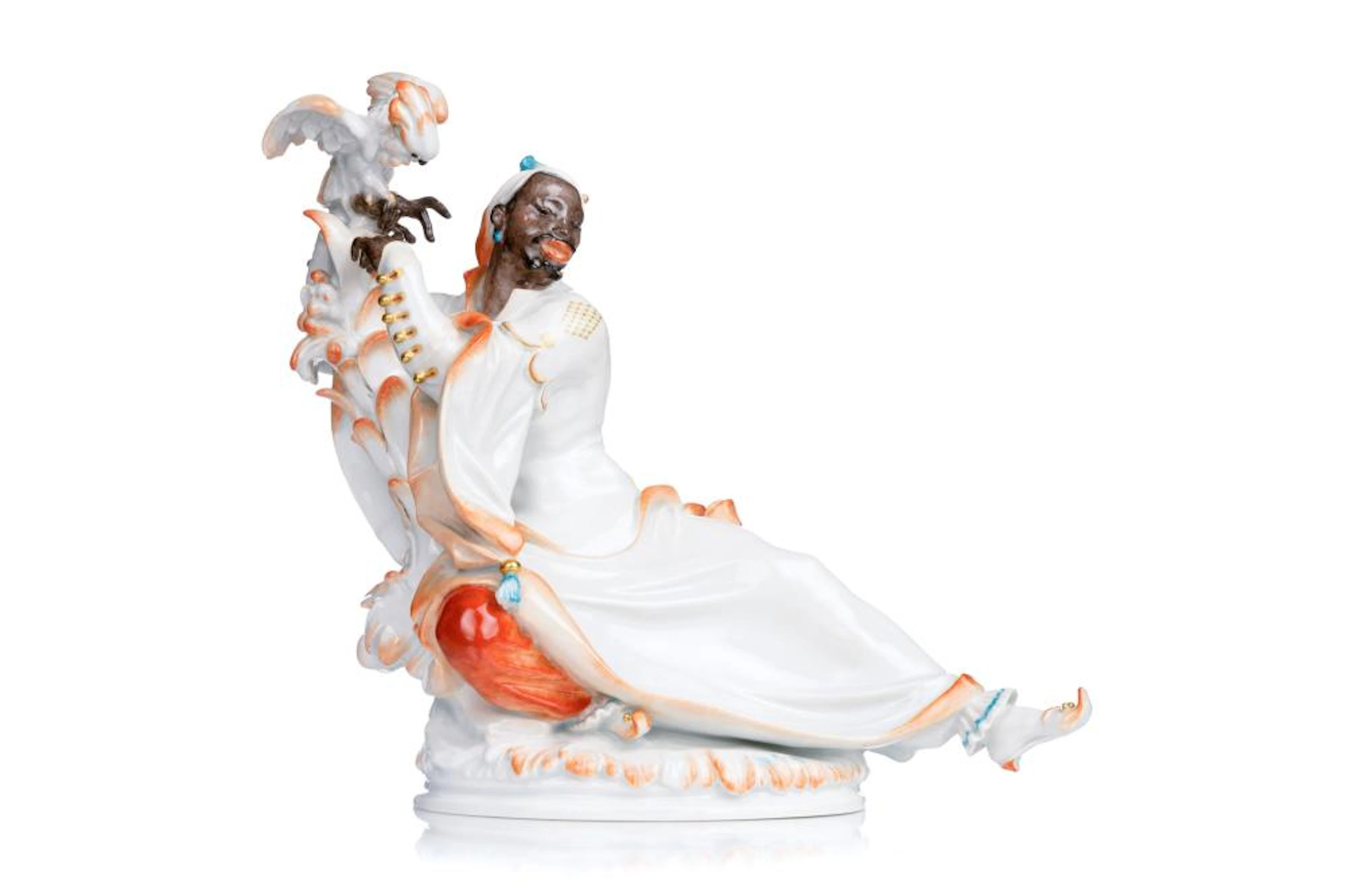 Mohr mit Kakadu. Paul Scheurich für Meissen. 1922.