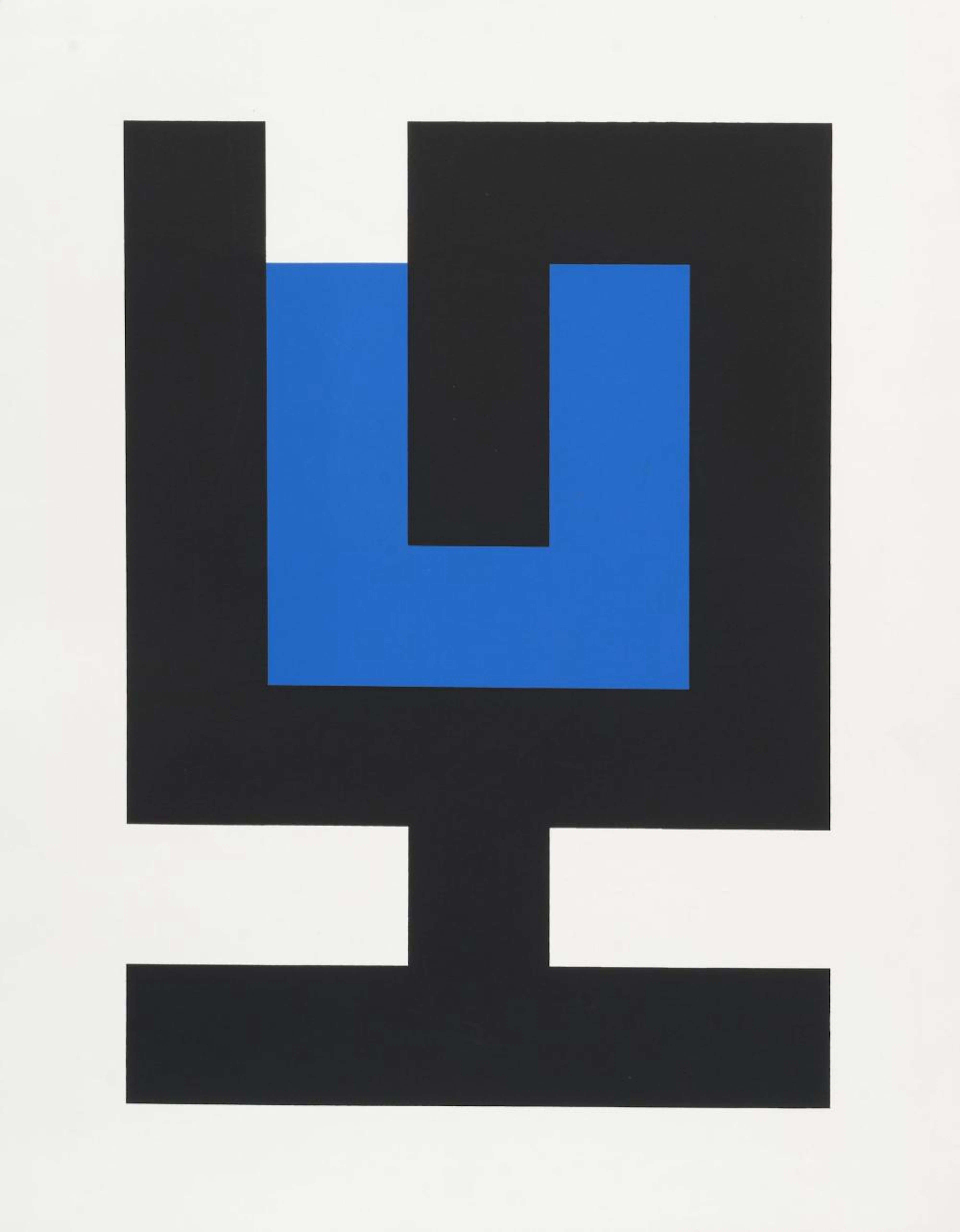 Hermann Glöckner "Monogramm HG aufgerichtet". 1988.