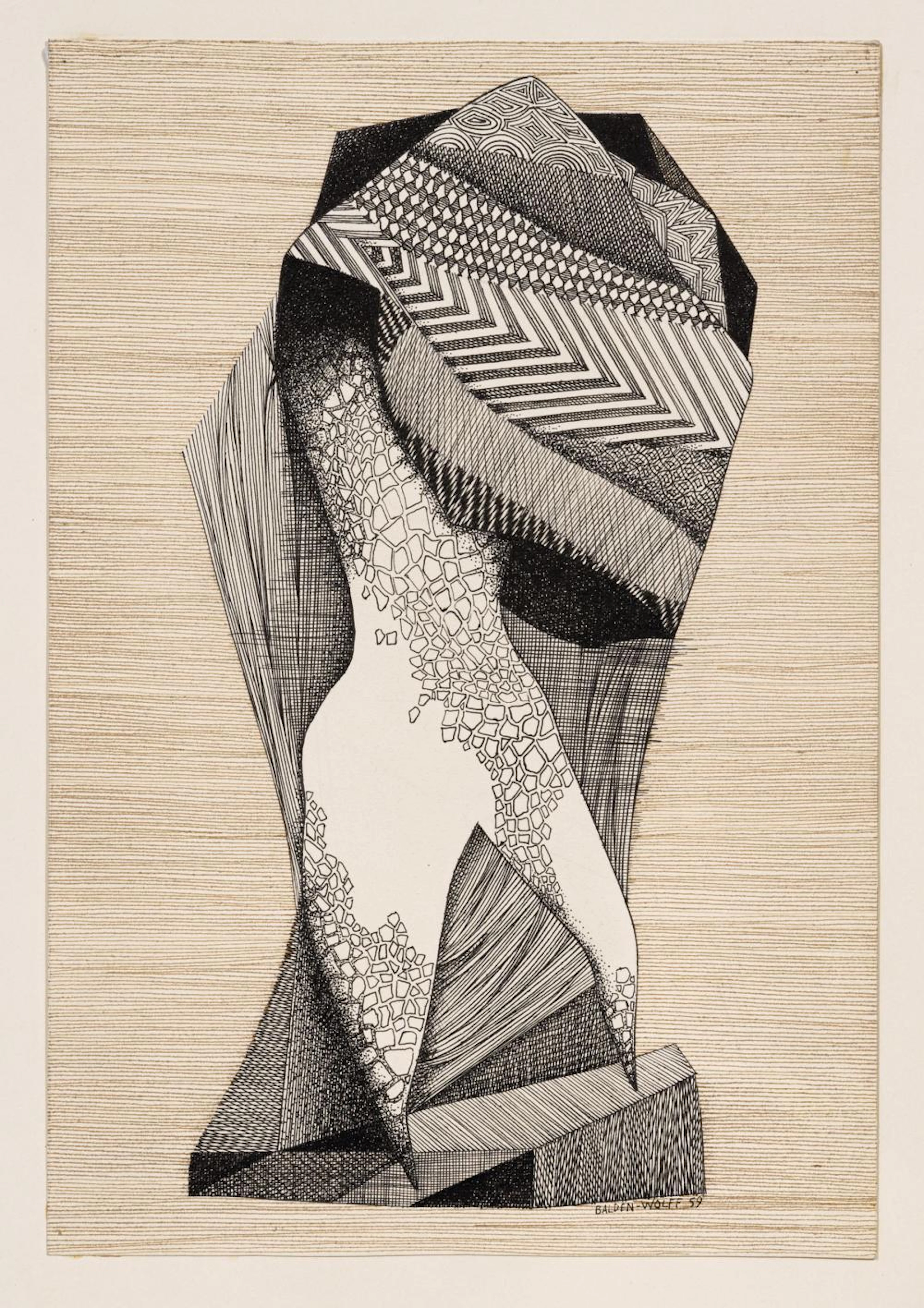 Annemarie Balden-Wolff "Verhüllte Figur". 1959.