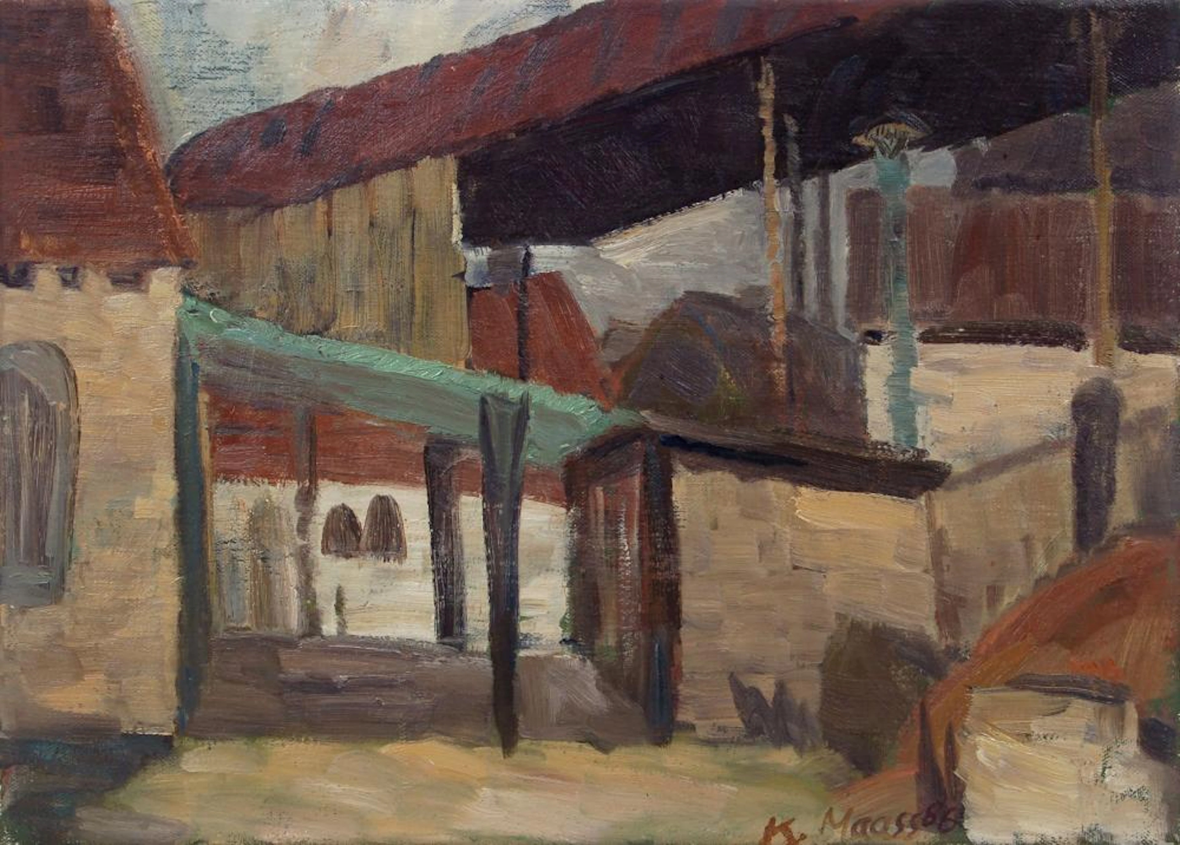 Konrad Maass, Stadtlandschaft. 1986.