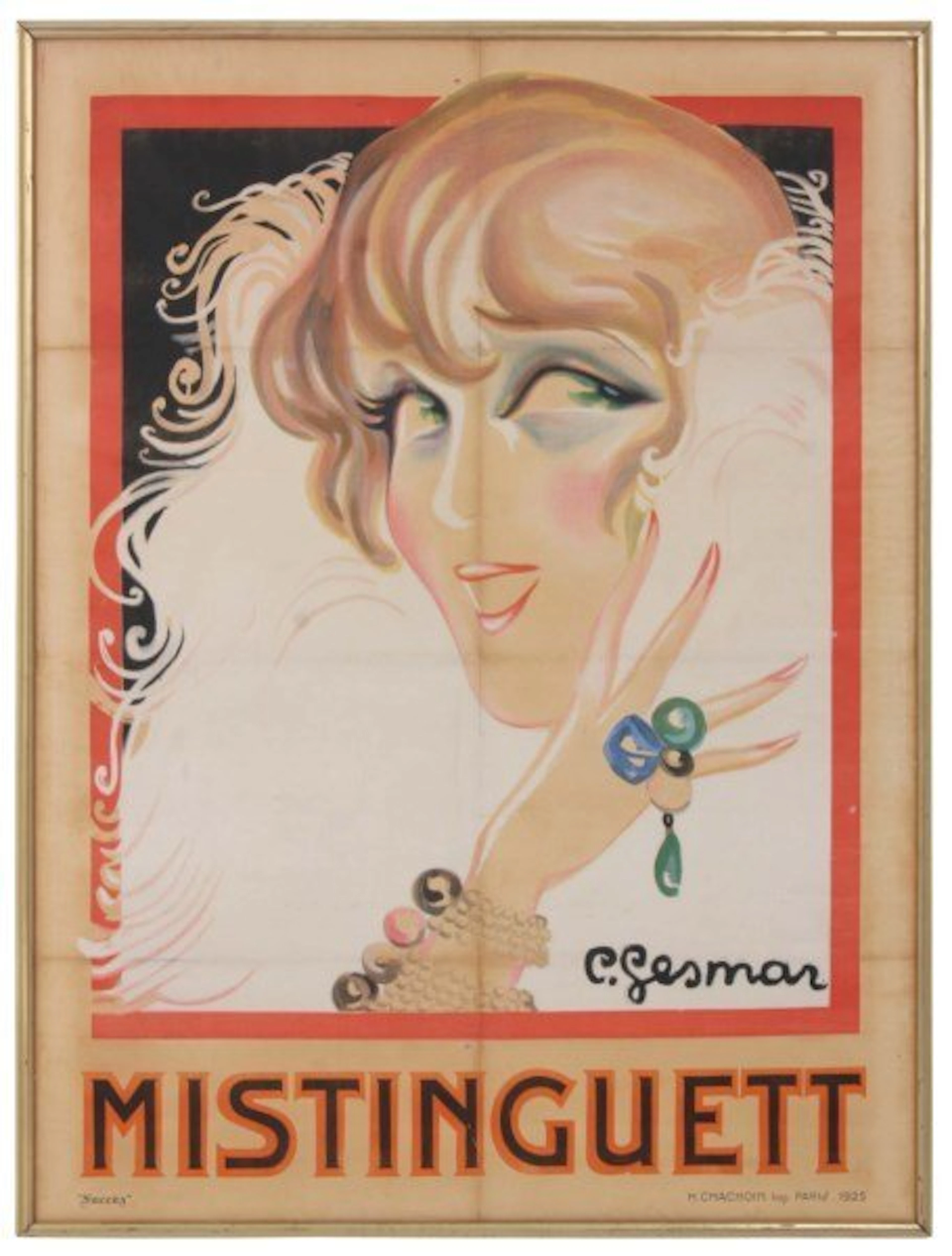 French Poster Of Mistinguett