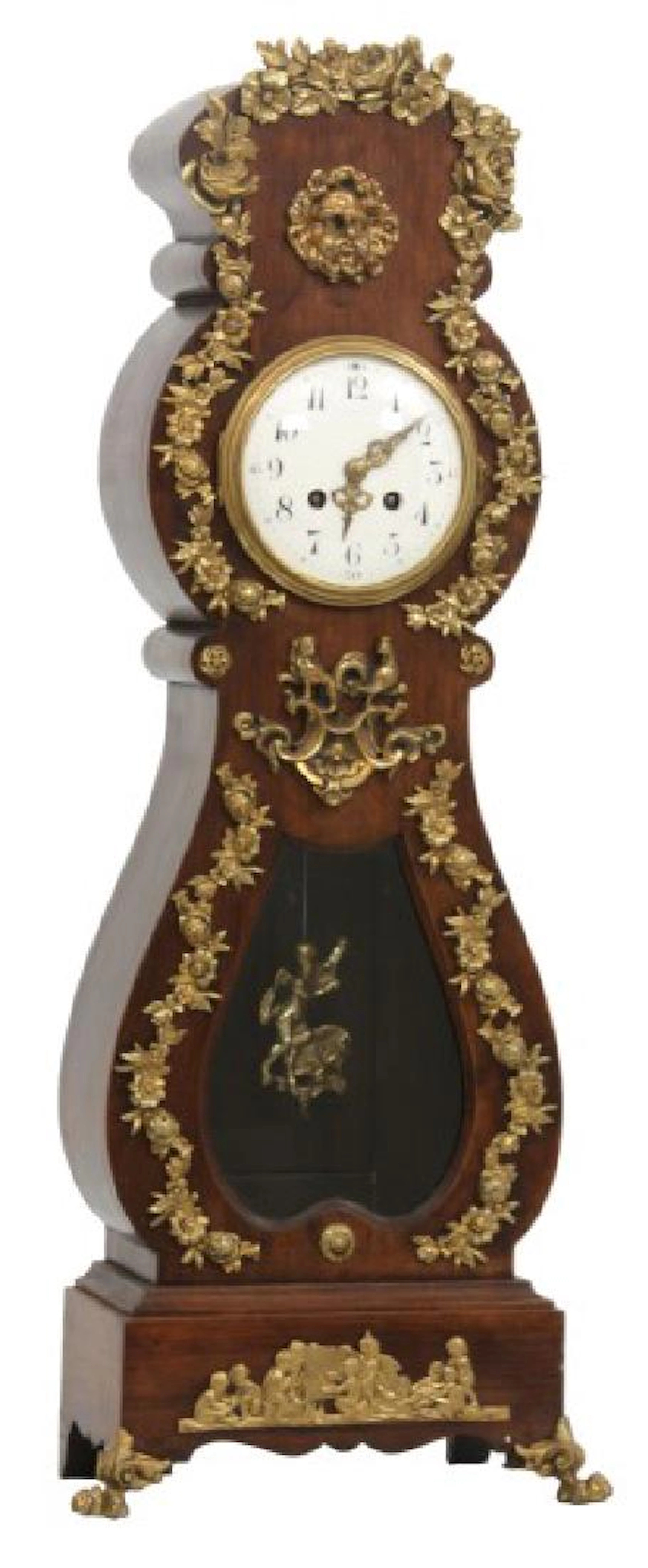 Bronze Mounted Table Top Tall Case Clock