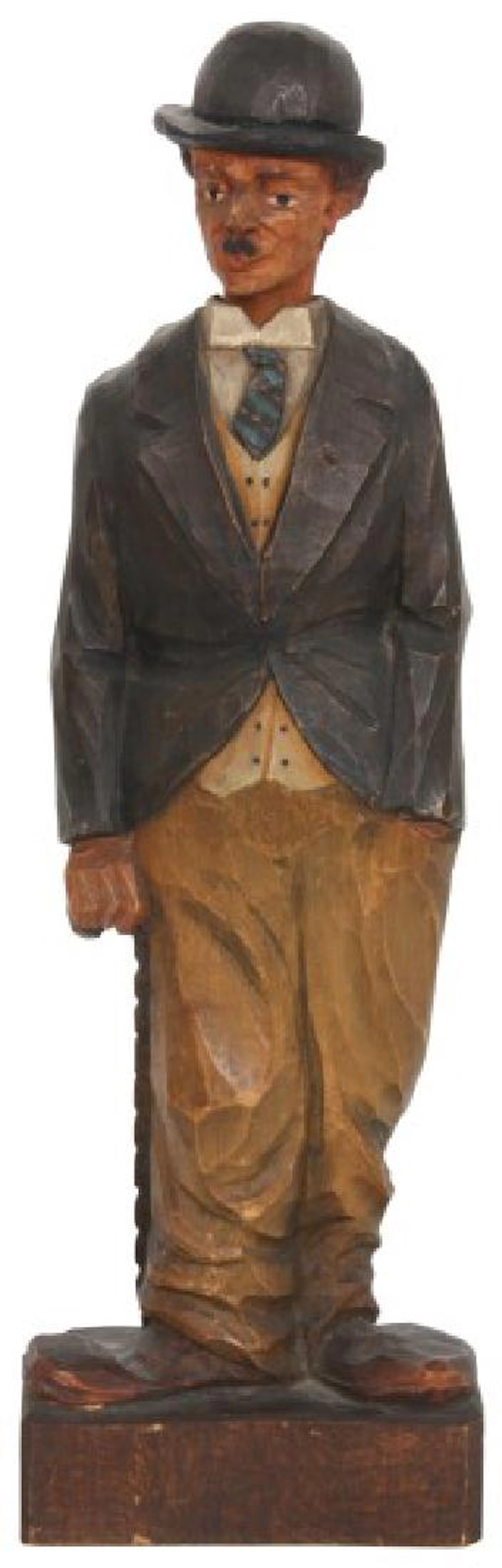 Figural German Charlie Chaplin Whistler Automaton
