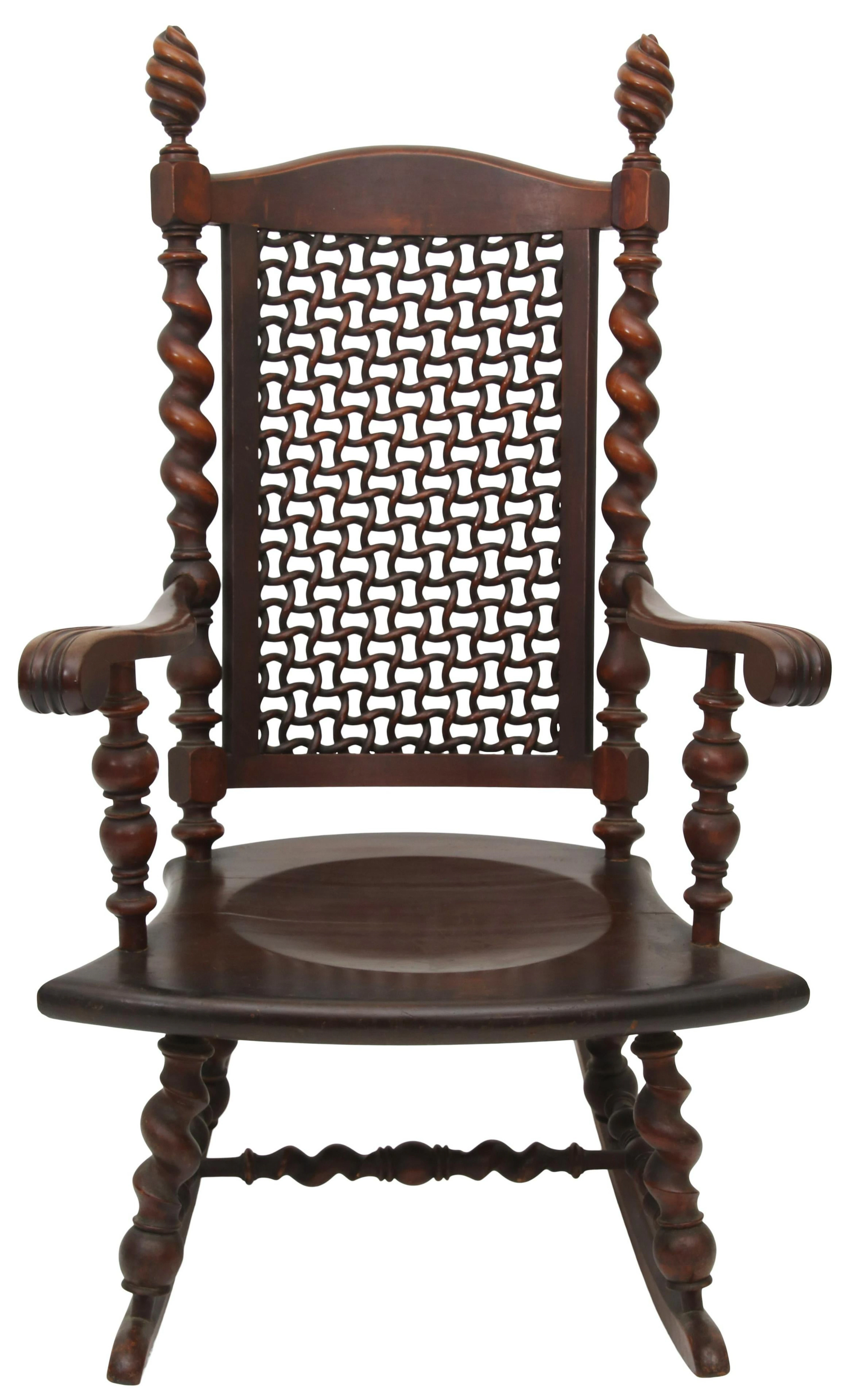 Merklen Brothers Mahogany Rocker