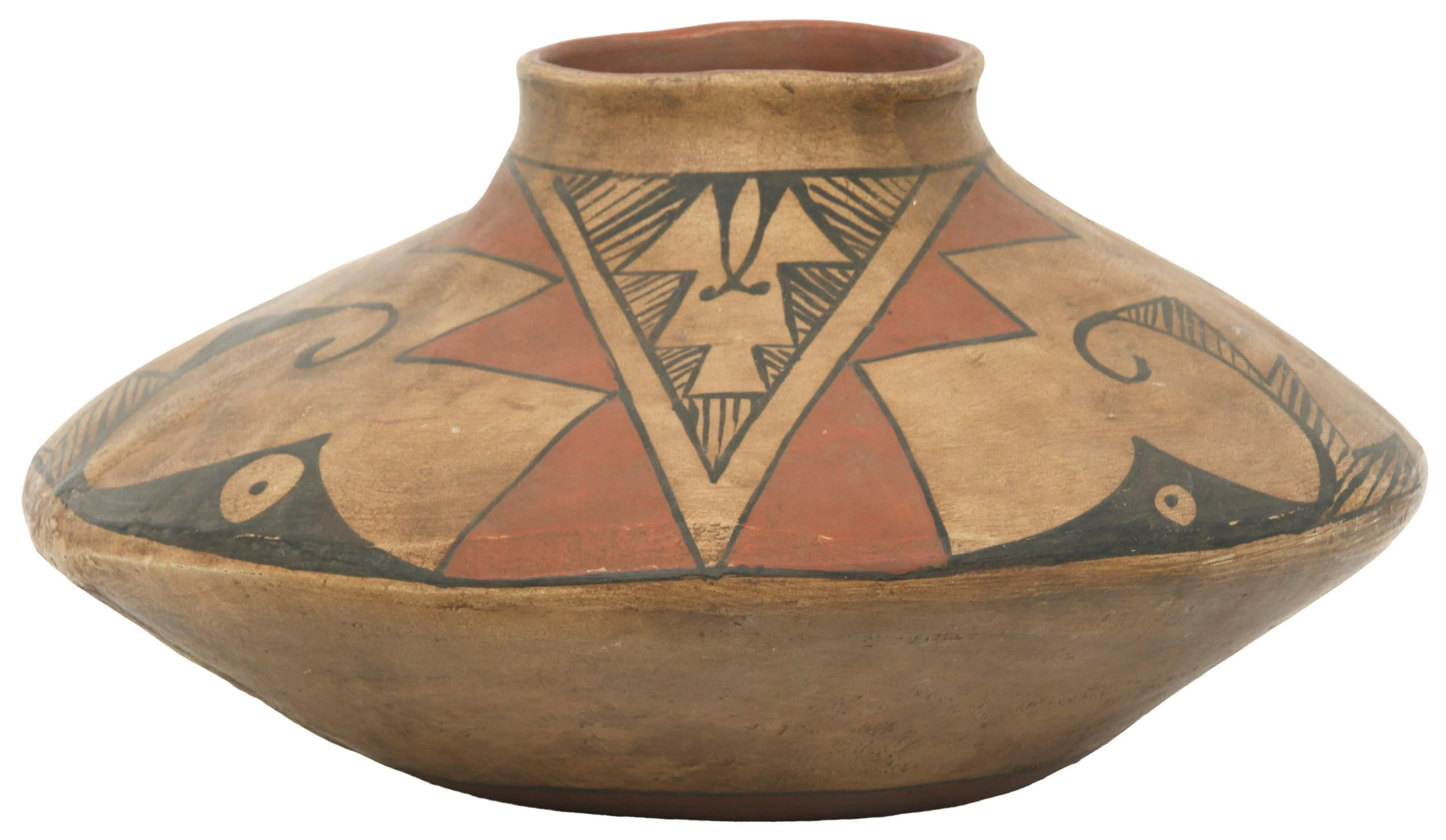 Acoma Pot with Polychrome Decoratio