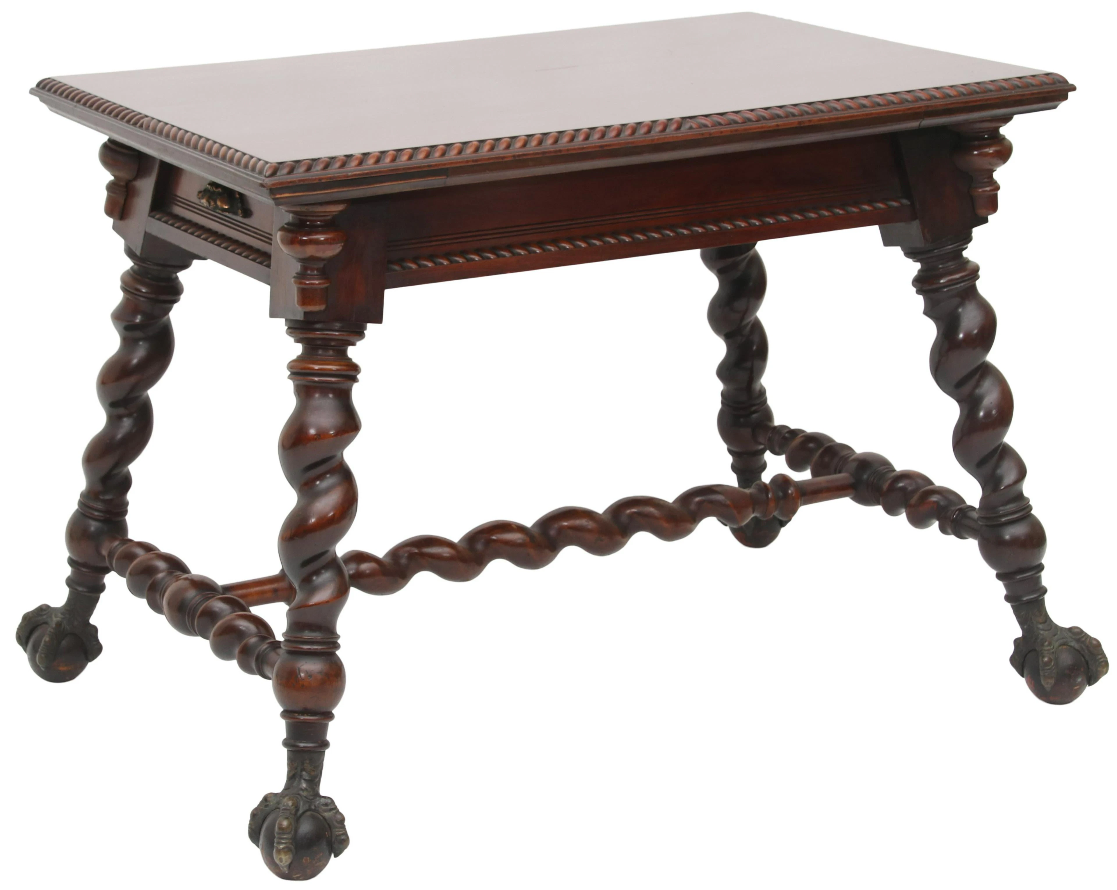 Merklen Brothers Mahogany Library Table
