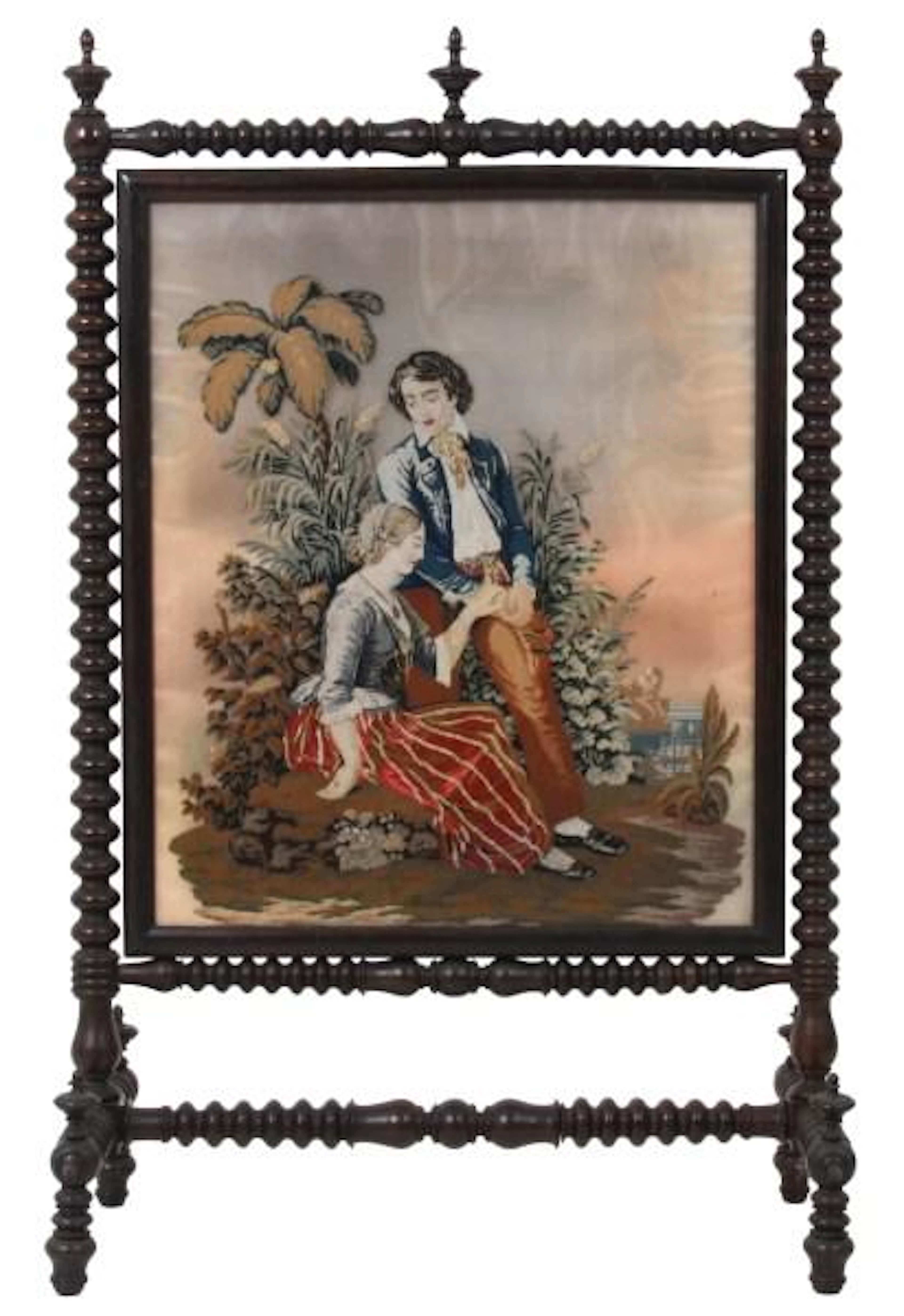 American Needlepoint Fireplace Scree