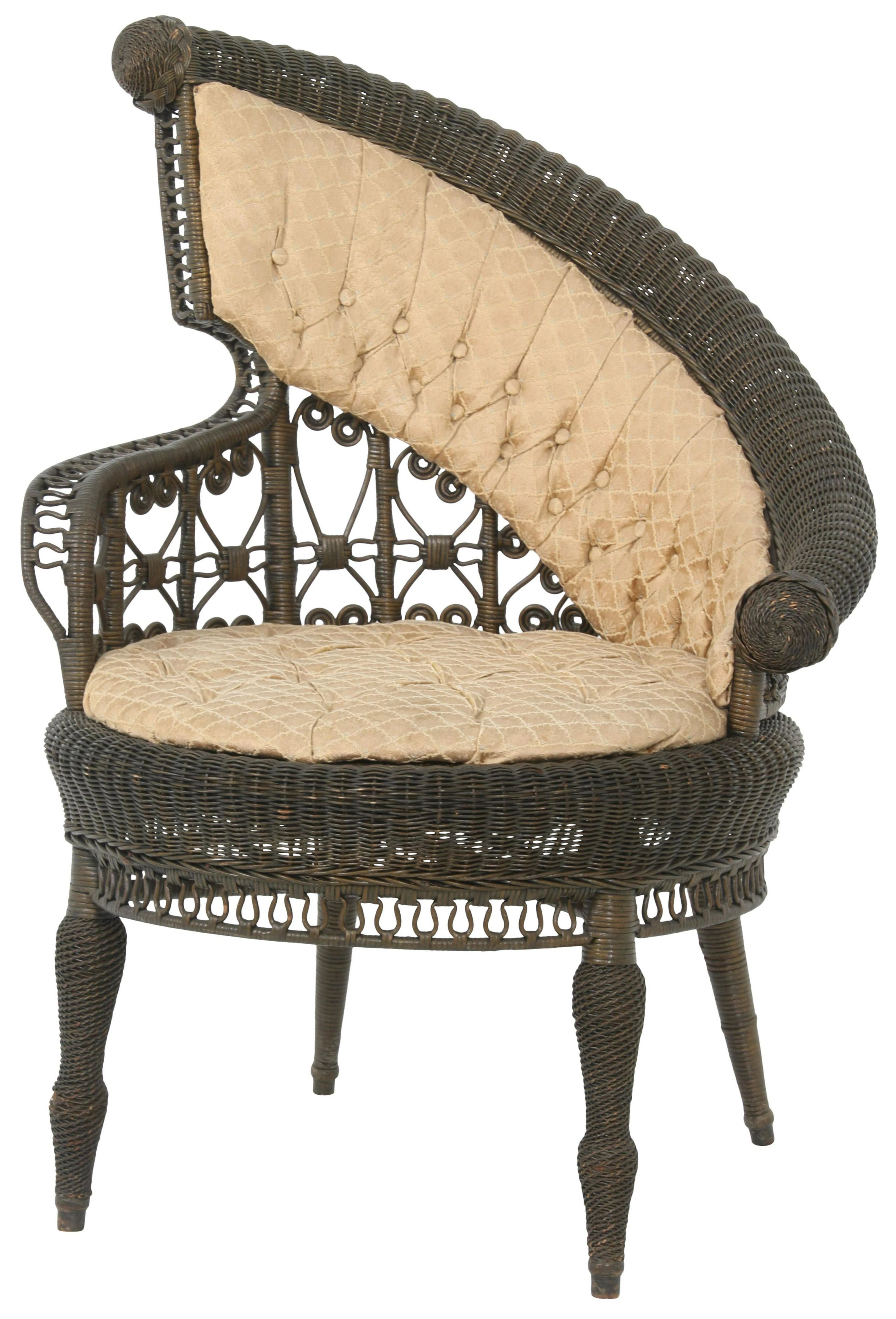 American Victorian Wicker Chair