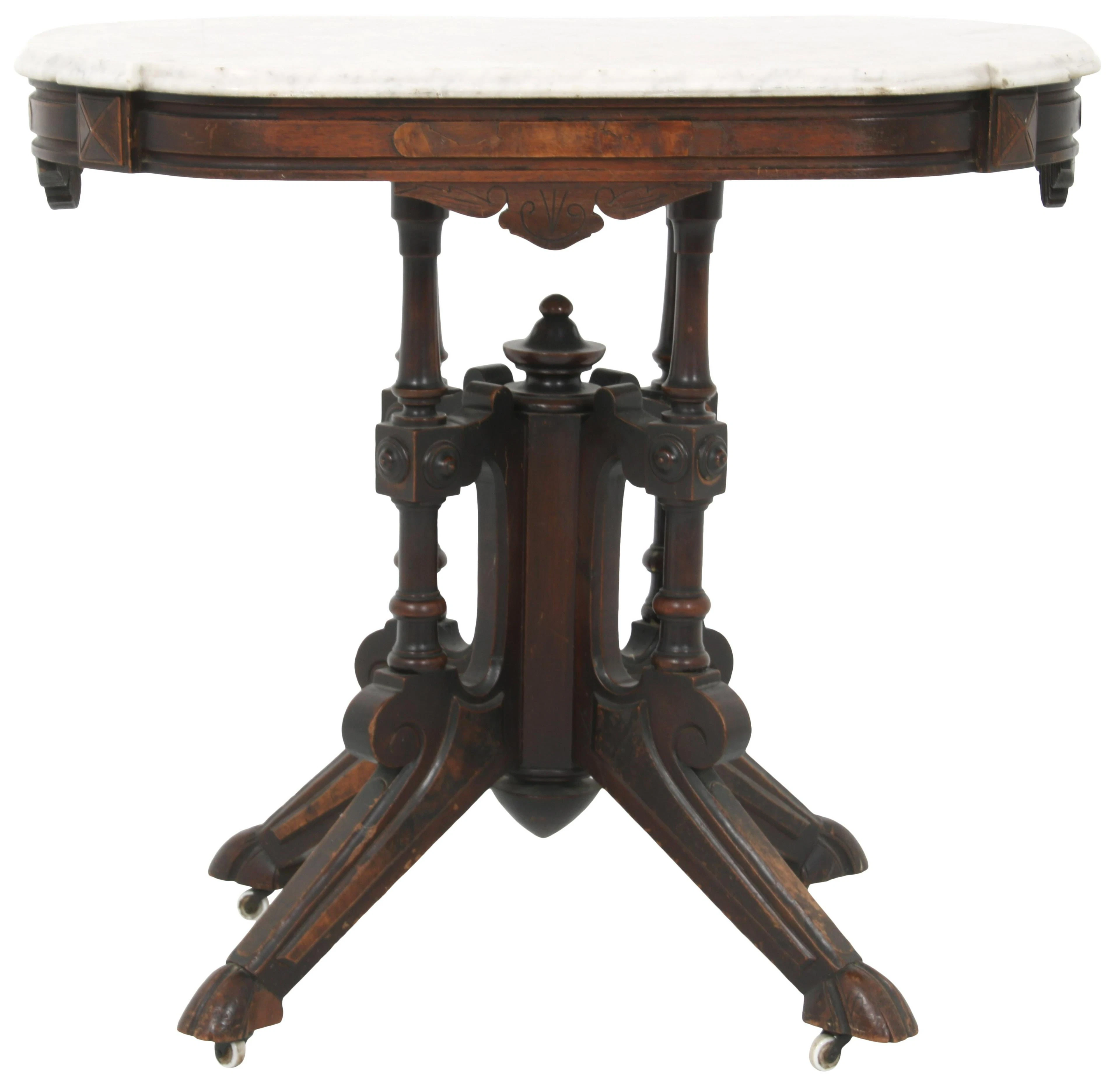 American Victorian Walnut Side Table