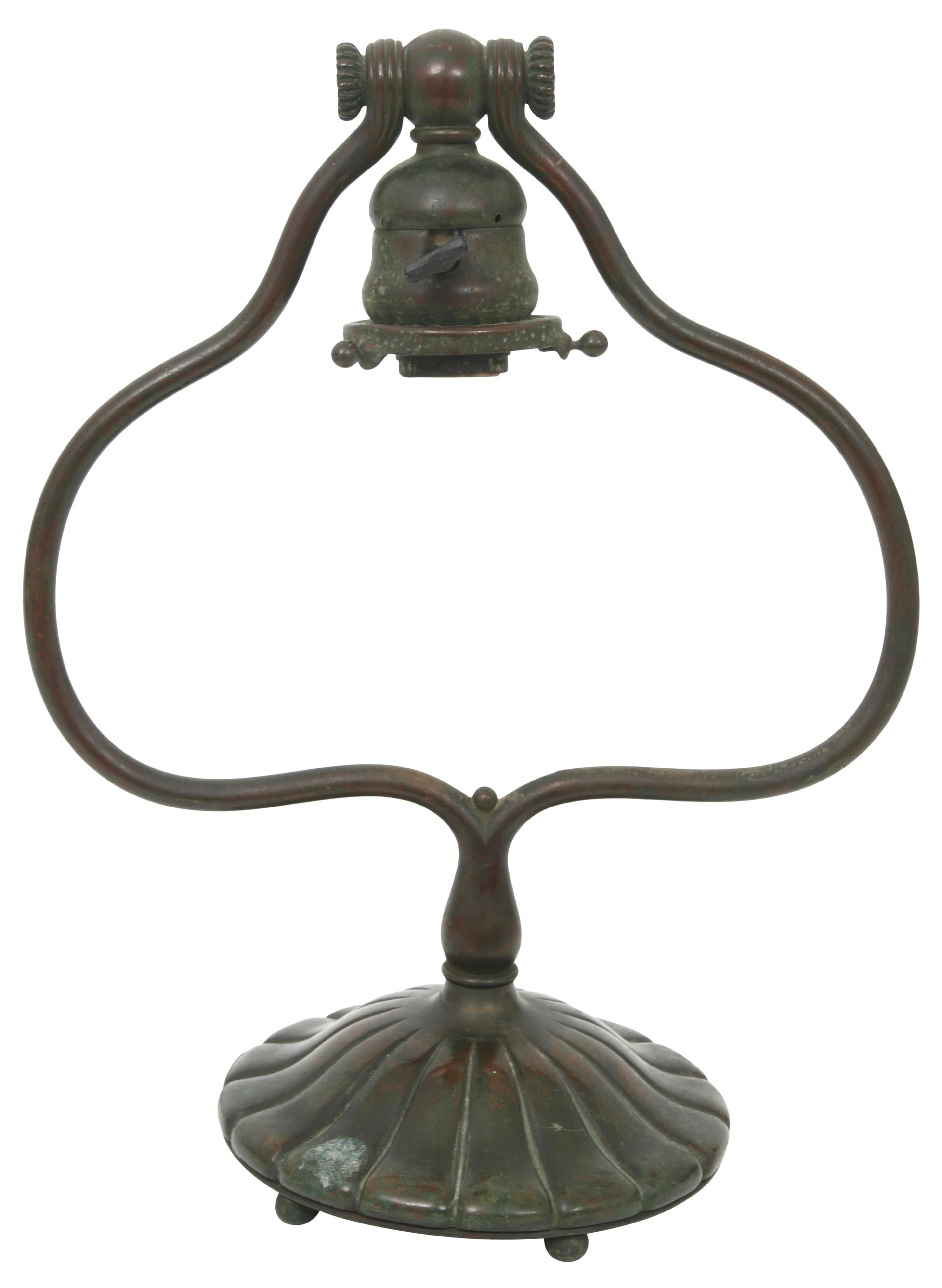 Tiffany Studios Harp Desk Lamp Base