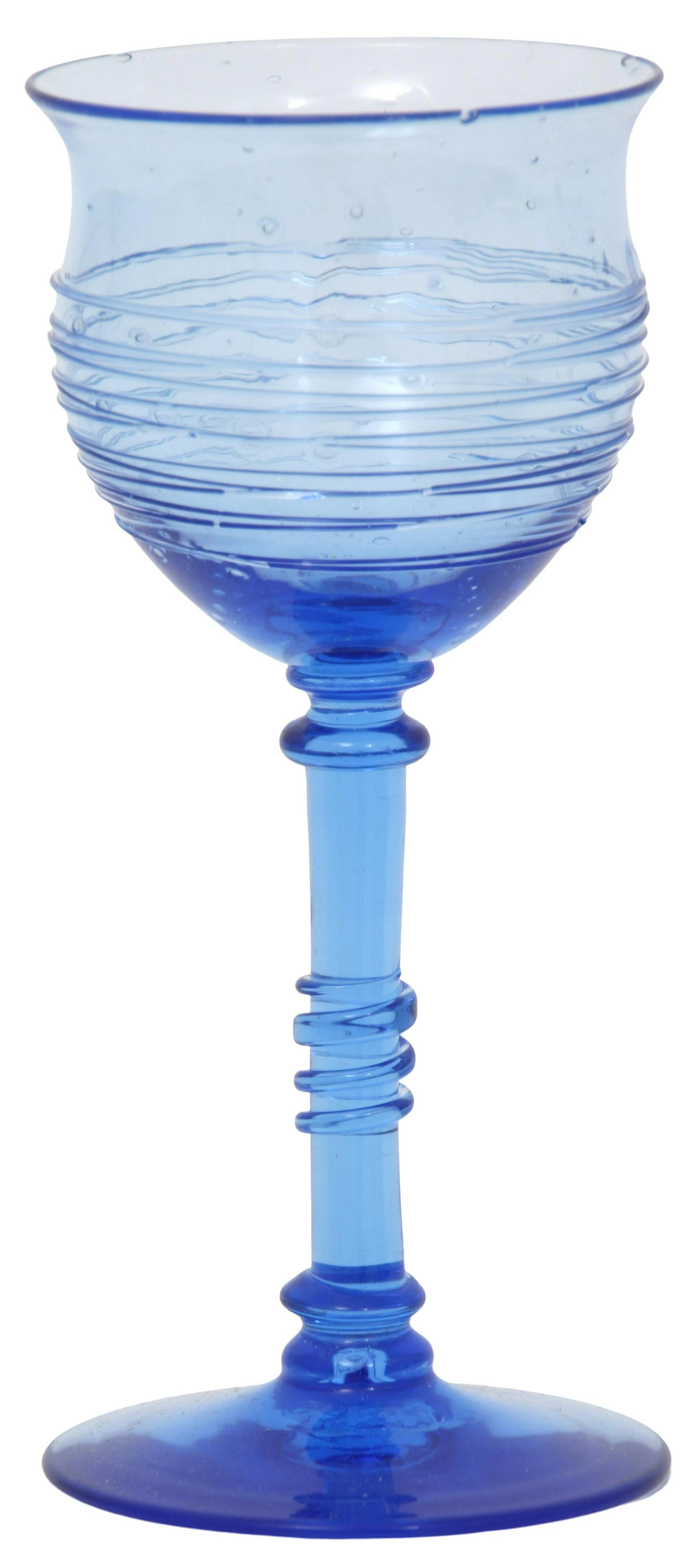 Steuben Glass Works Threaded Goblet