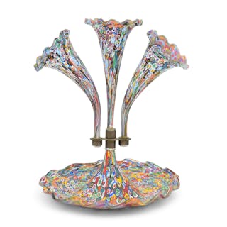 Italian Millefiori Art Glass Epergne