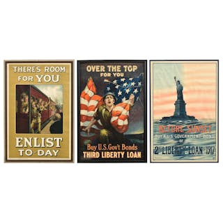 Lot of Three American War Posters