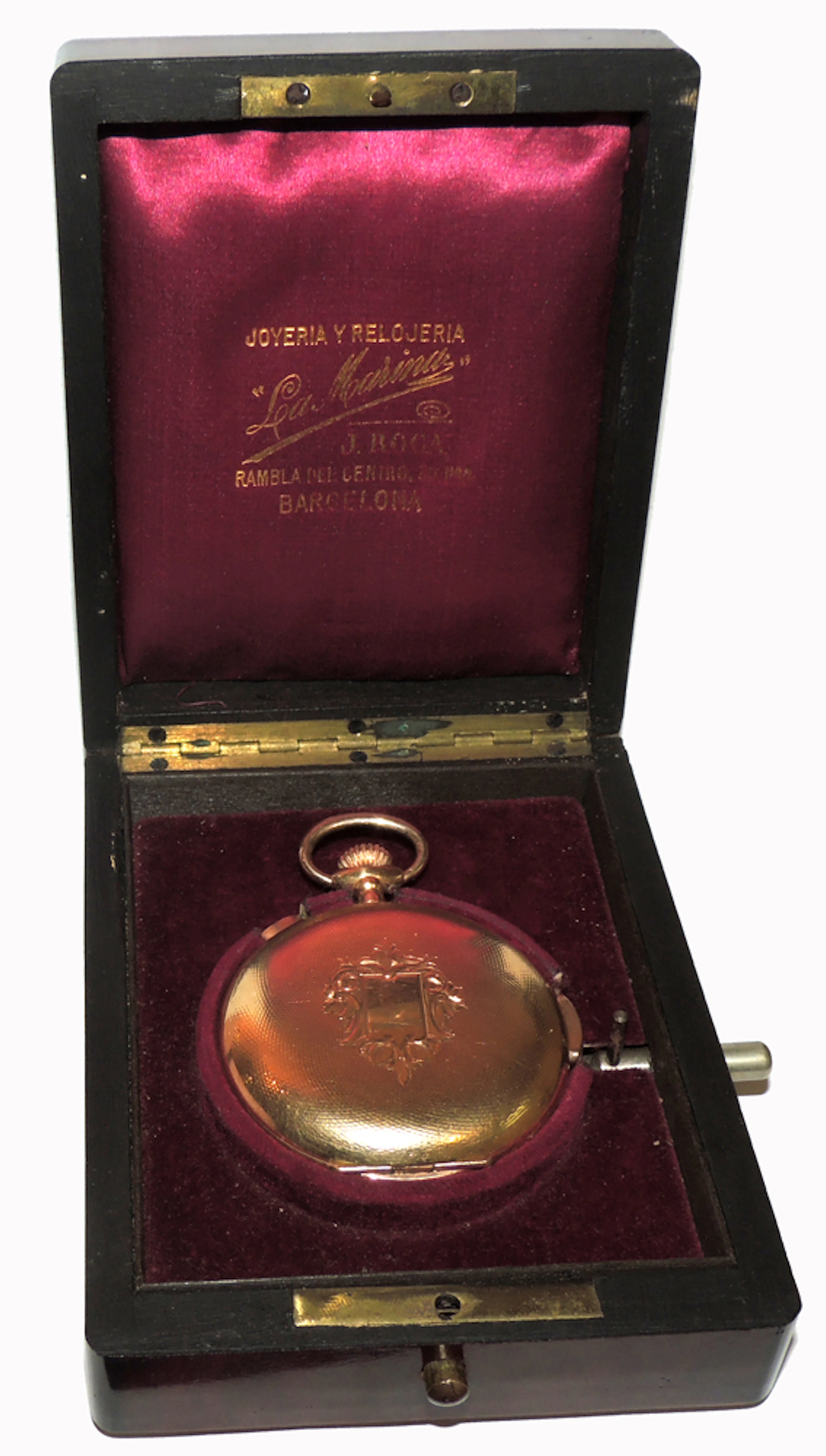SWISS 18CT. GOLD POCKET WATCH WITH STRIKE MECHANISM