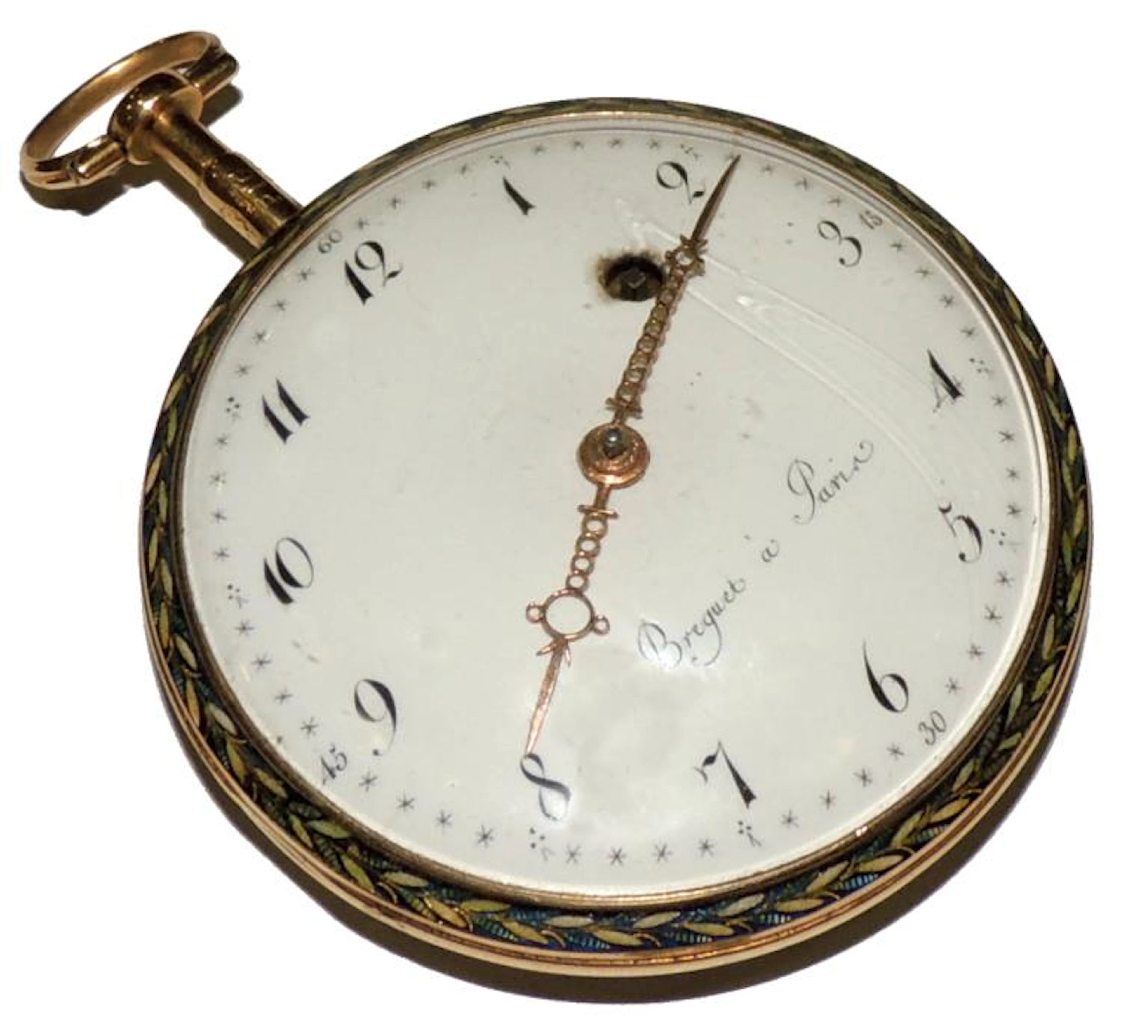 BREGUET A PARIS. YELLOW GOLD POCKET WATCH