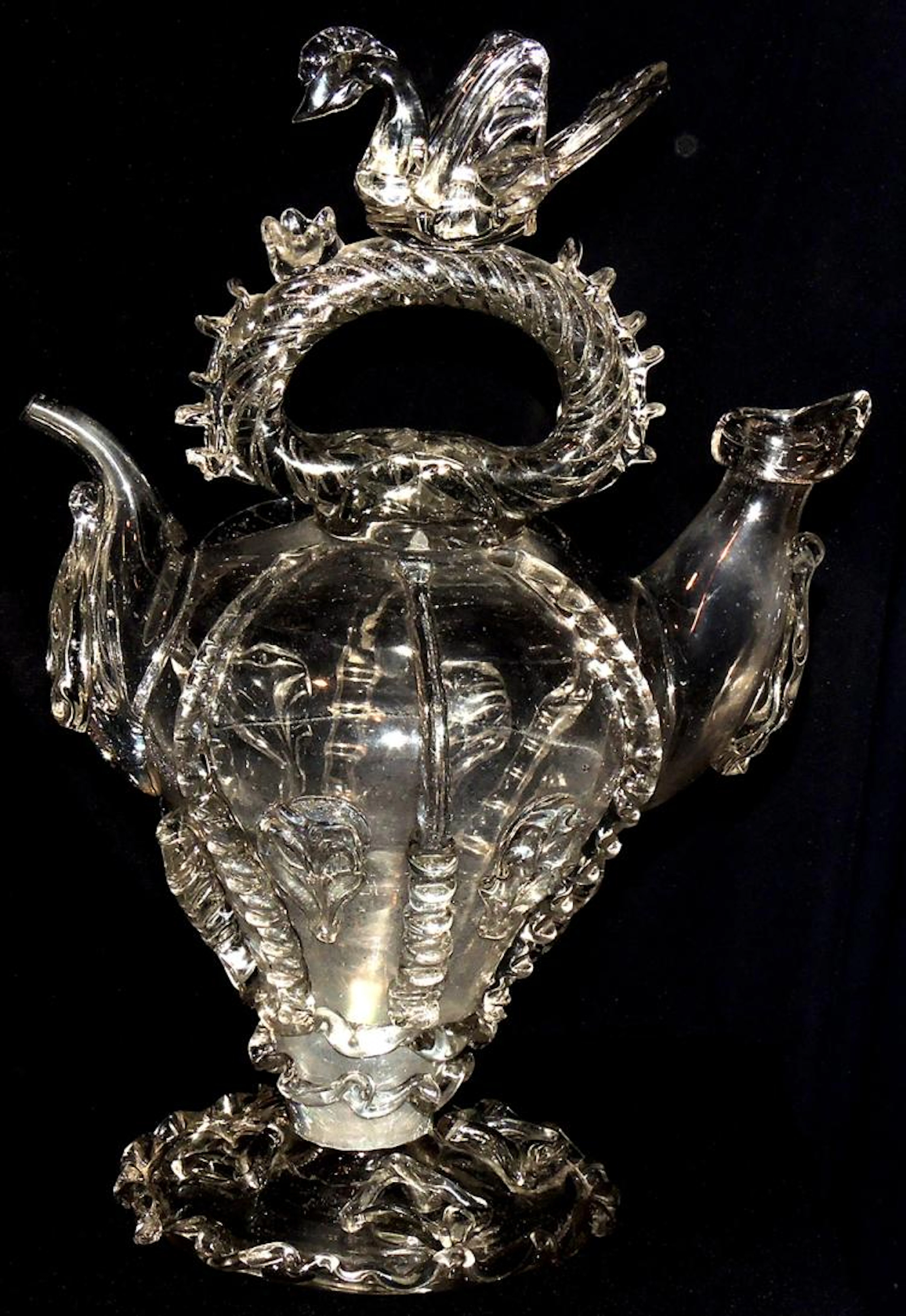 BLOWN GLASS POROUS CLAY WATER CONTAINER