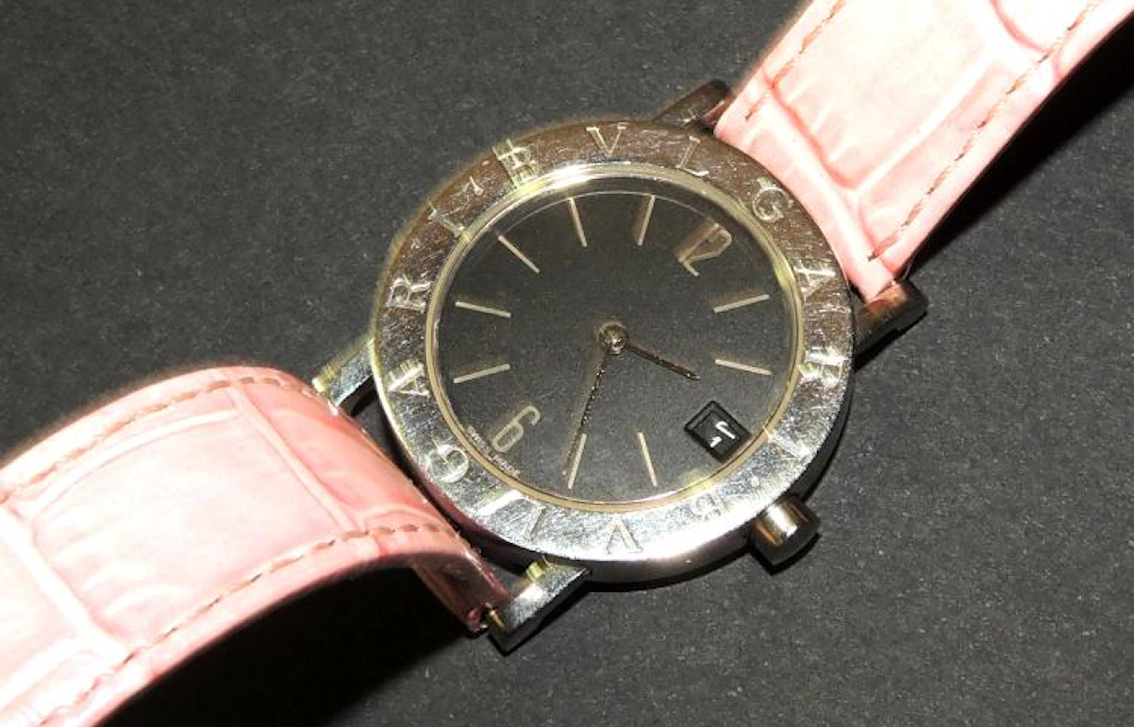 BVLGARI. STEEL CADETTE WRISTWATCH